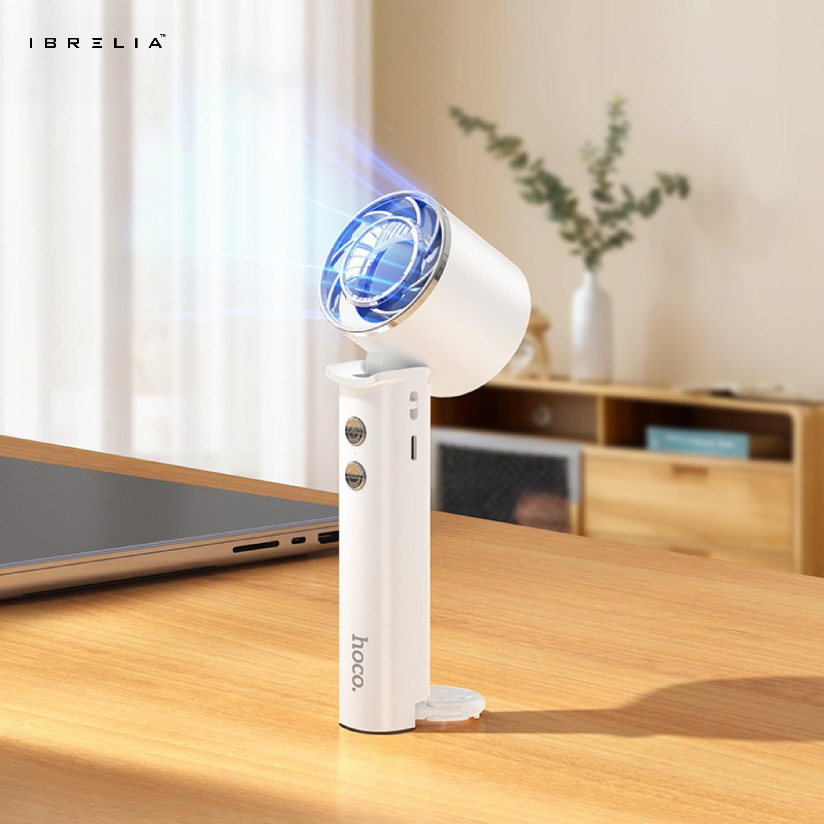 HOCO HX61 – Mini Powerful Portable Silent Multi-Functional Fan | IBRELIA™