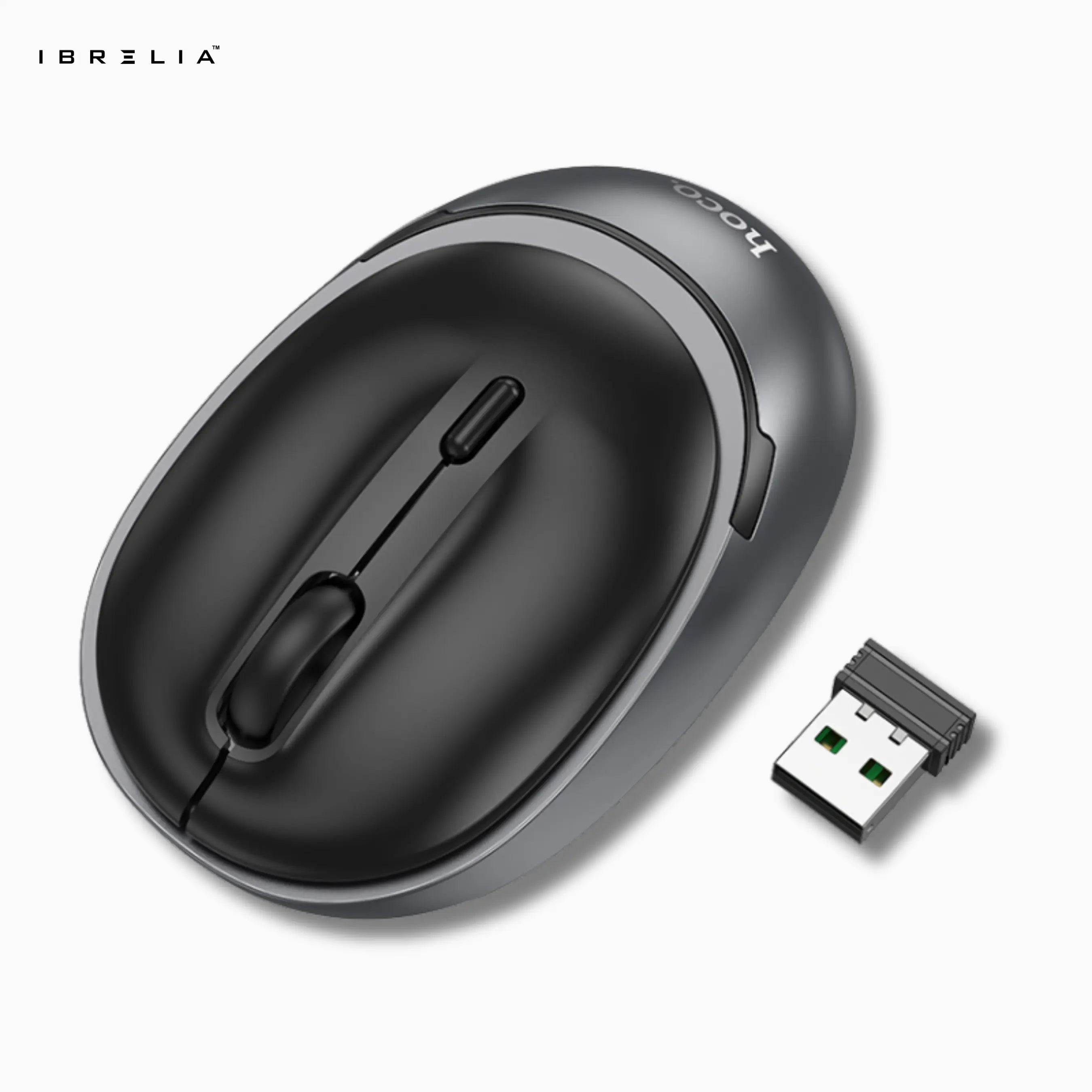 HOCO GM34 Wireless Business Mouse – Black / Grey | IBRELIA™ IBRELIA