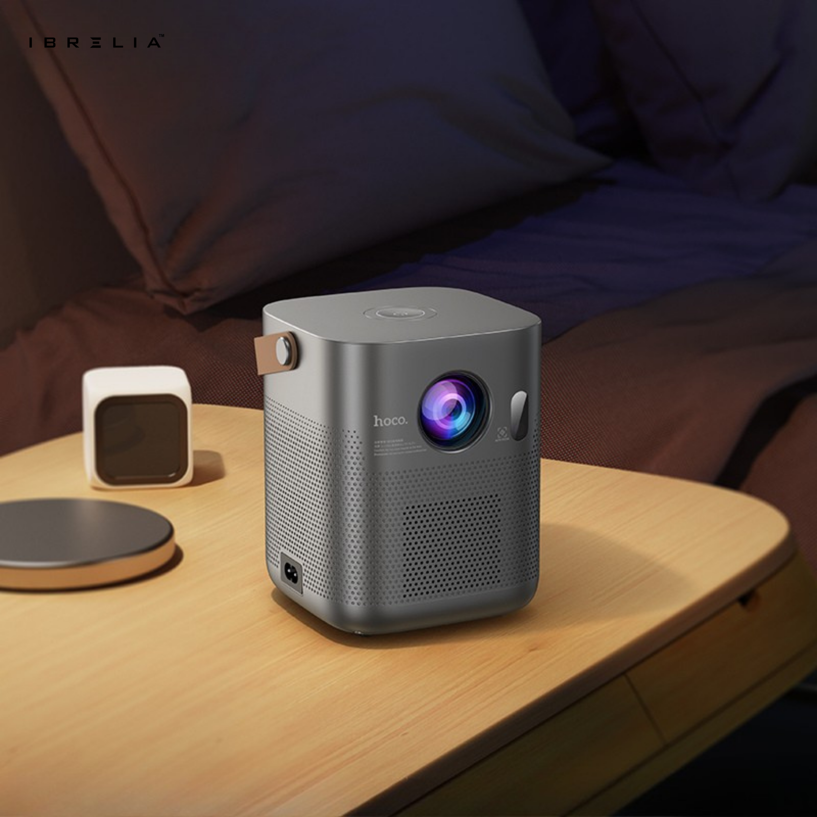HOCO DT4 Smart Full Auto-Focus Projector (720P Android Version) | 190 ANSI | Auto Keystone | WiFi 2.4/5G | IBRELIA™ IBRELIA