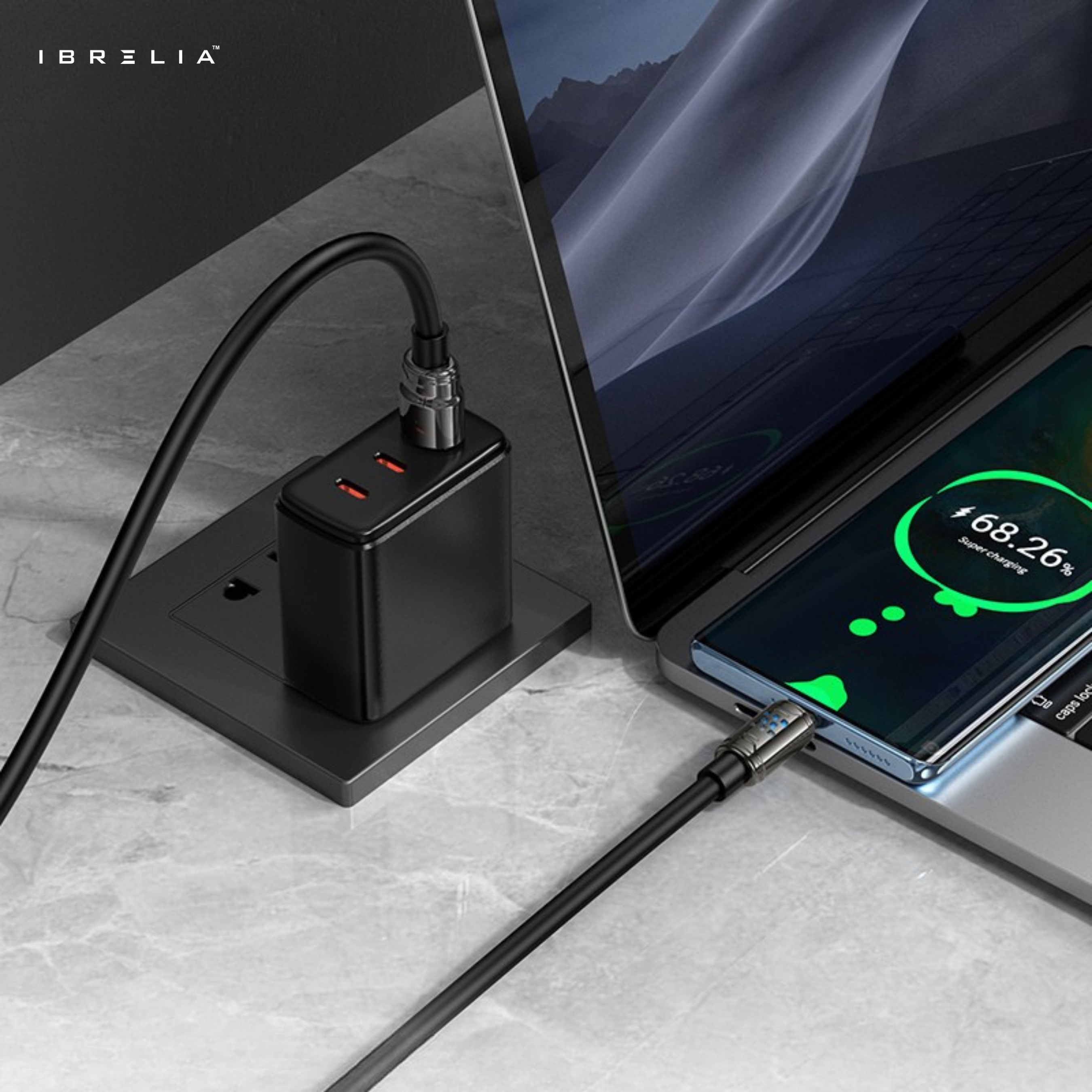 HOCO U143 Joy 5A Ultra-Thick Zinc Alloy Fast Charging Cable (Type-C) | IBRELIA™