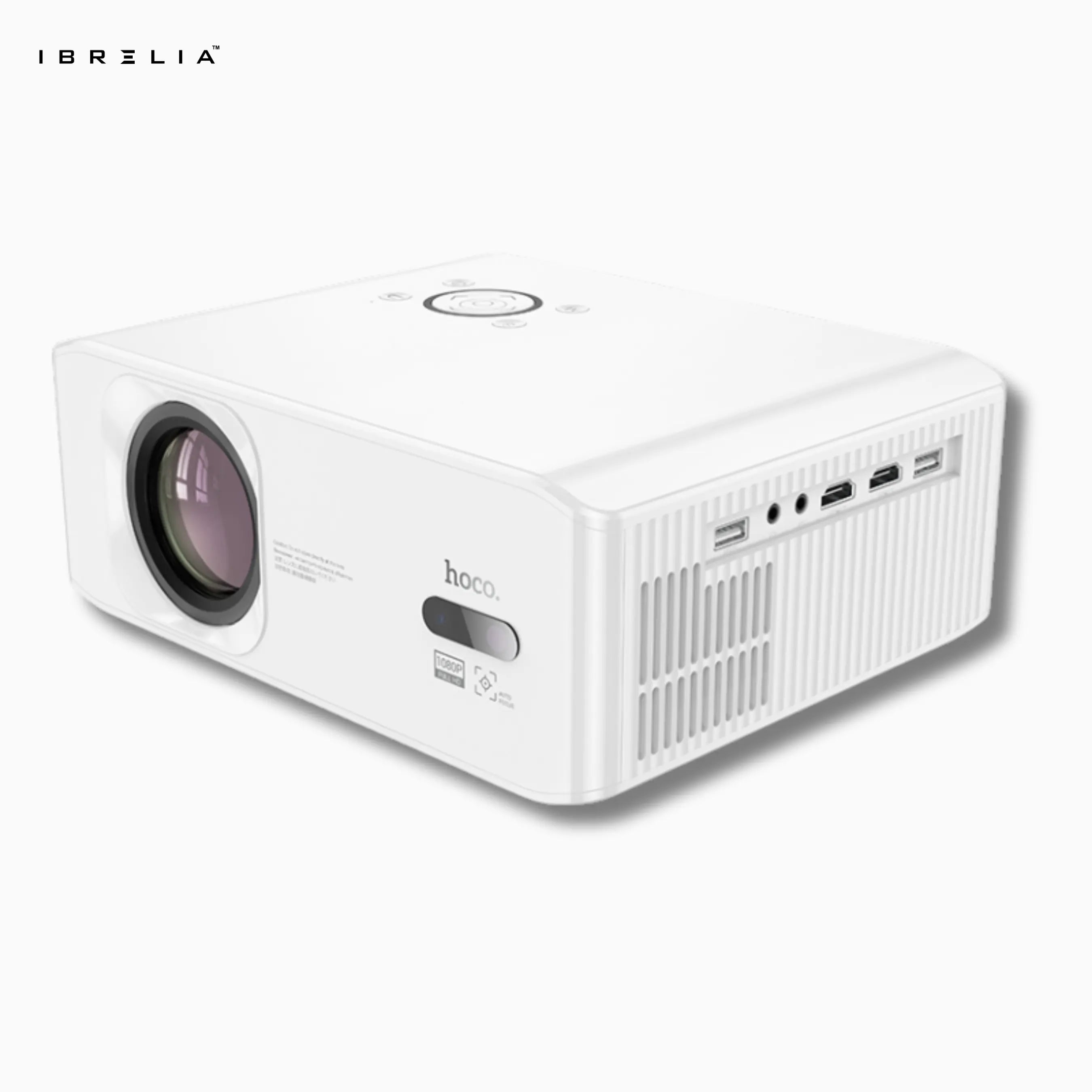 HOCO DT3 Smart Electric Focus Projector (1080P Android Version) | 370 ANSI | Auto Keystone | WiFi 2.4/5G | IBRELIA™ IBRELIA