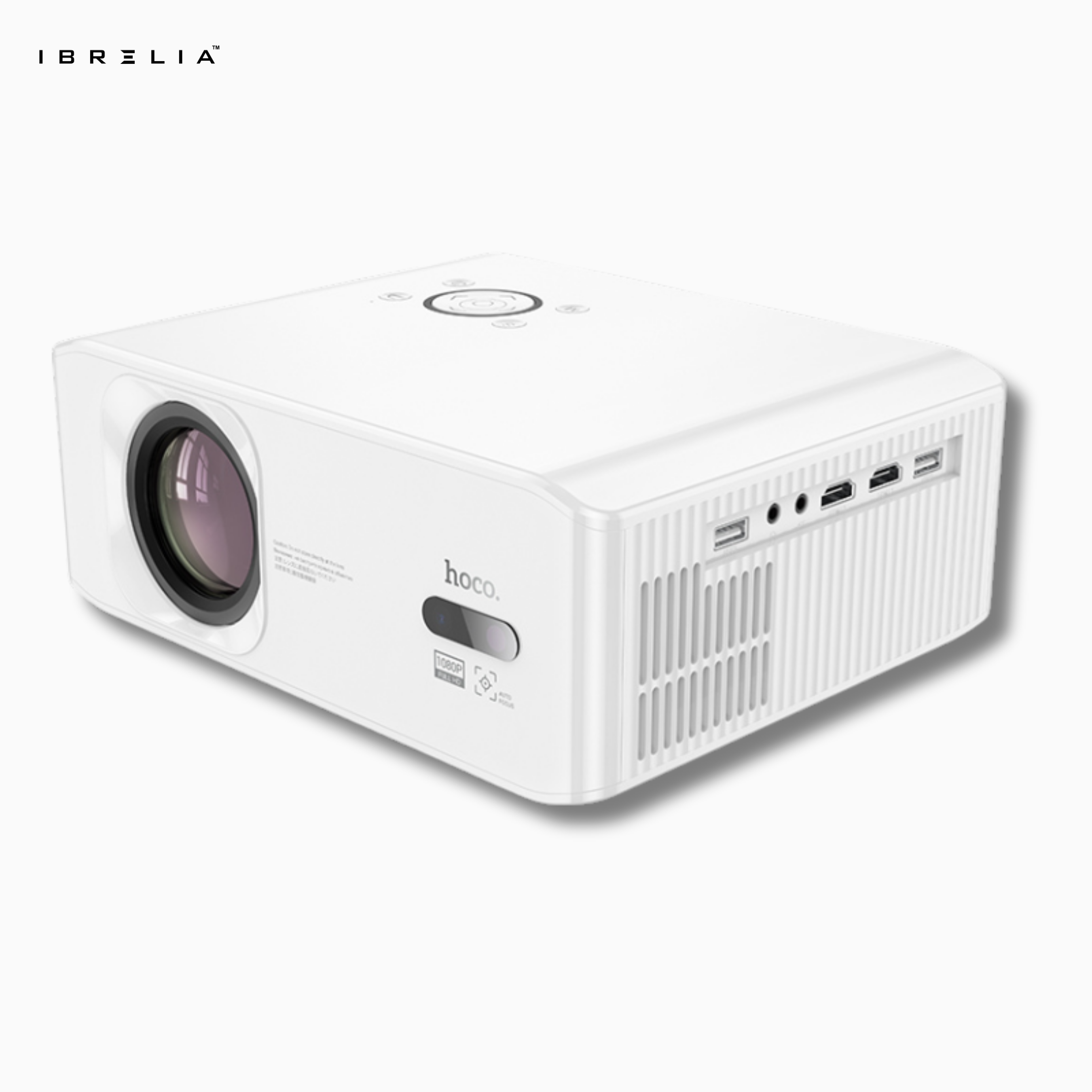 HOCO DT3 Smart Electric Focus Projector (1080P Android Version) | 370 ANSI | Auto Keystone | WiFi 2.4/5G | IBRELIA™ IBRELIA