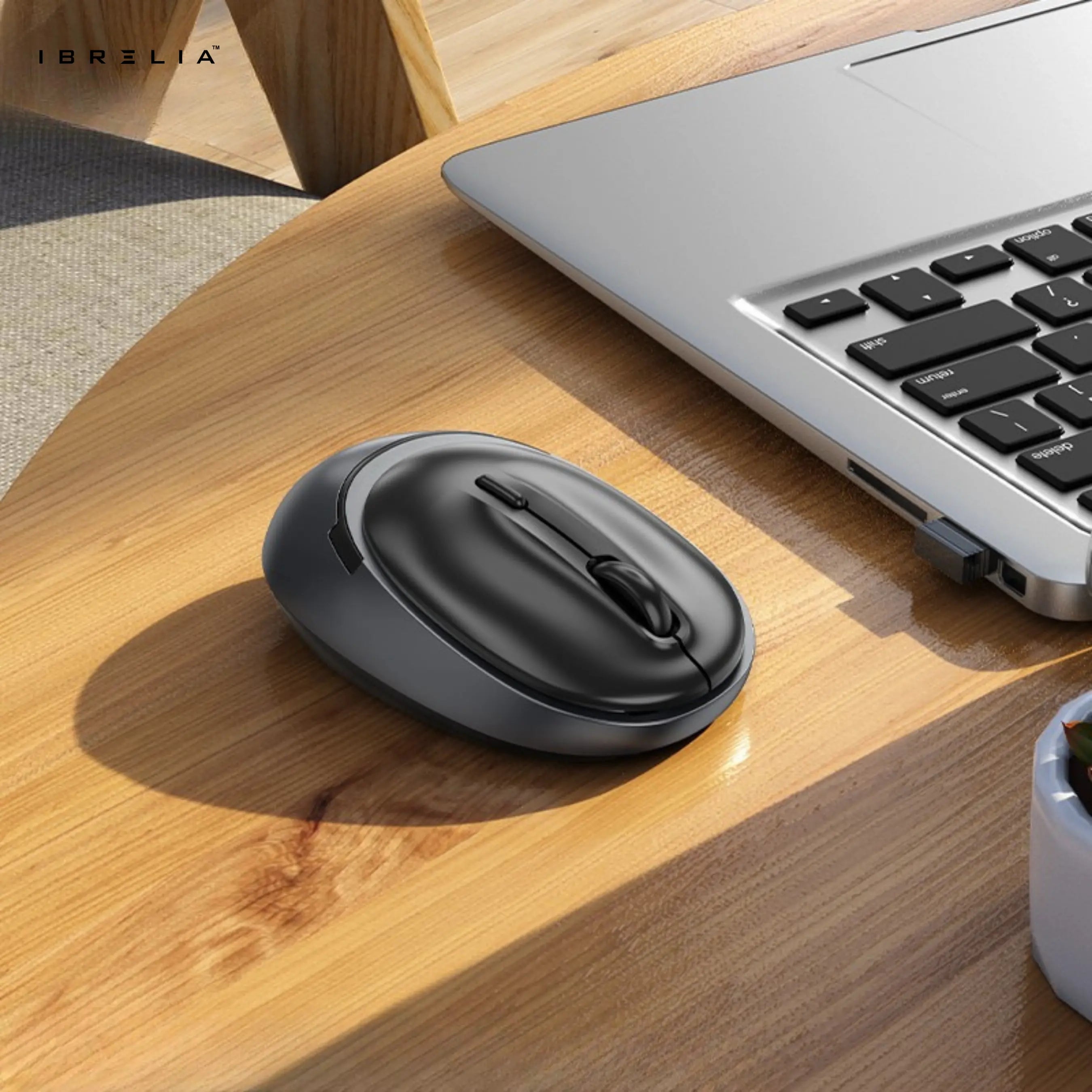 HOCO GM34 Wireless Business Mouse – Black / Grey | IBRELIA™ IBRELIA