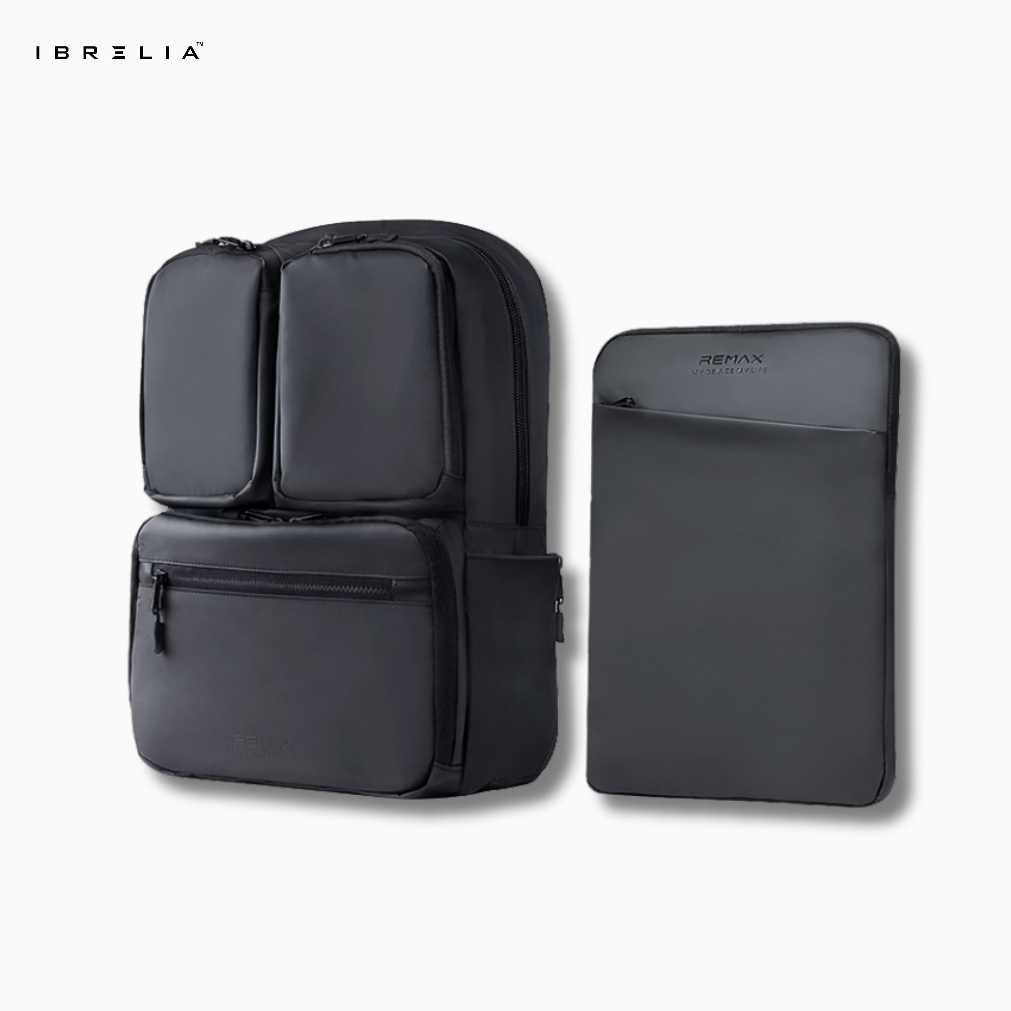 REMAX Business Commuter Backpack DOUBLE-623 | Multi-Pocket Travel & Laptop Bag | IBRELIA™