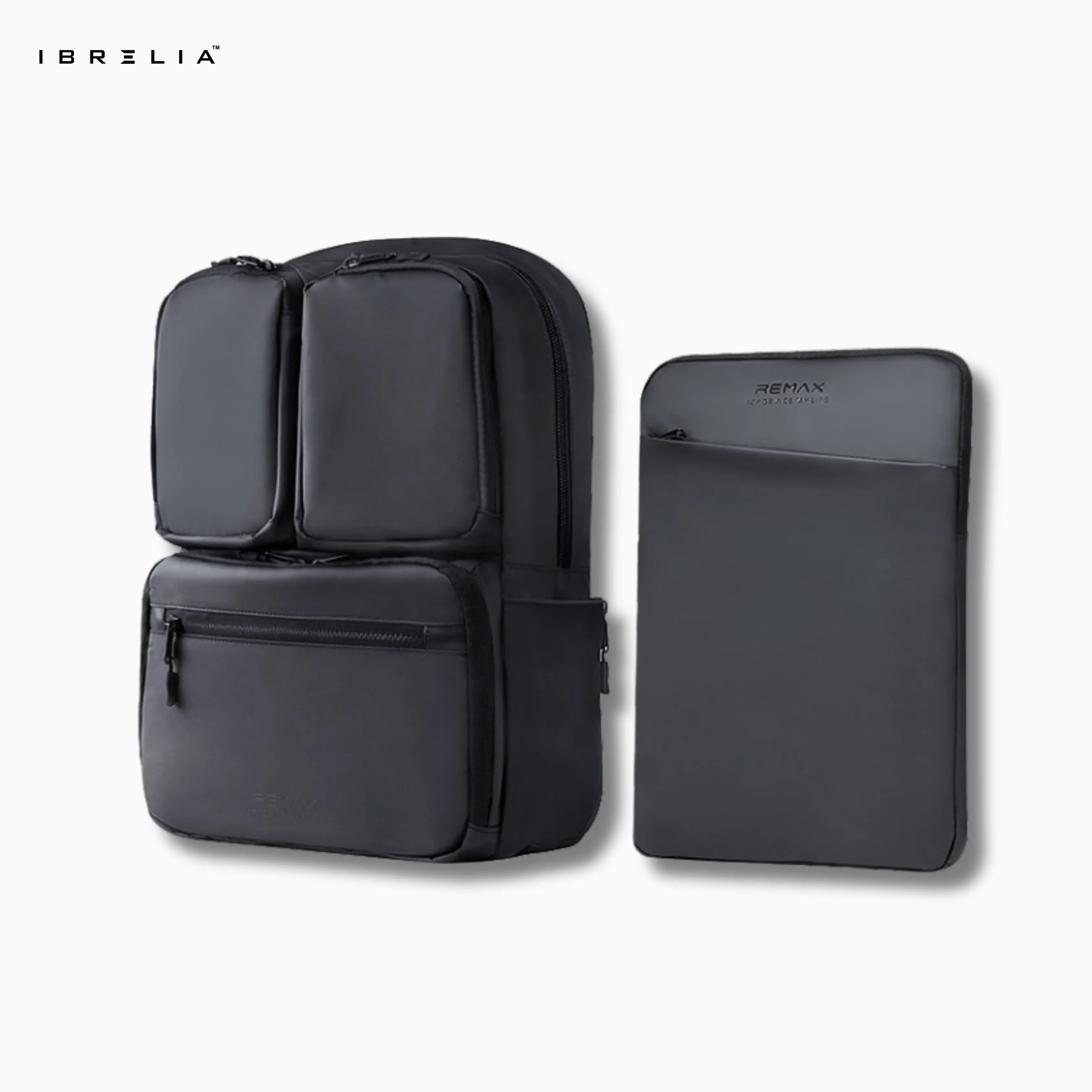 REMAX Business Commuter Backpack DOUBLE-623 | Multi-Pocket Travel & Laptop Bag | IBRELIA™ IBRELIA