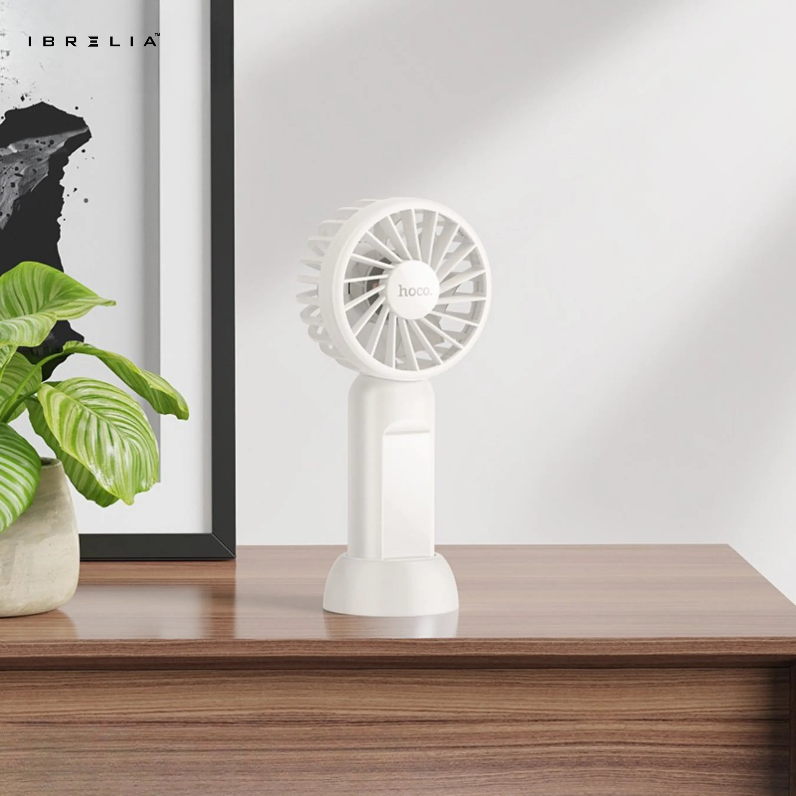 HOCO HX60 – 2-IN-1 Portable Handheld & Desktop Stand Fan | IBRELIA™ IBRELIA