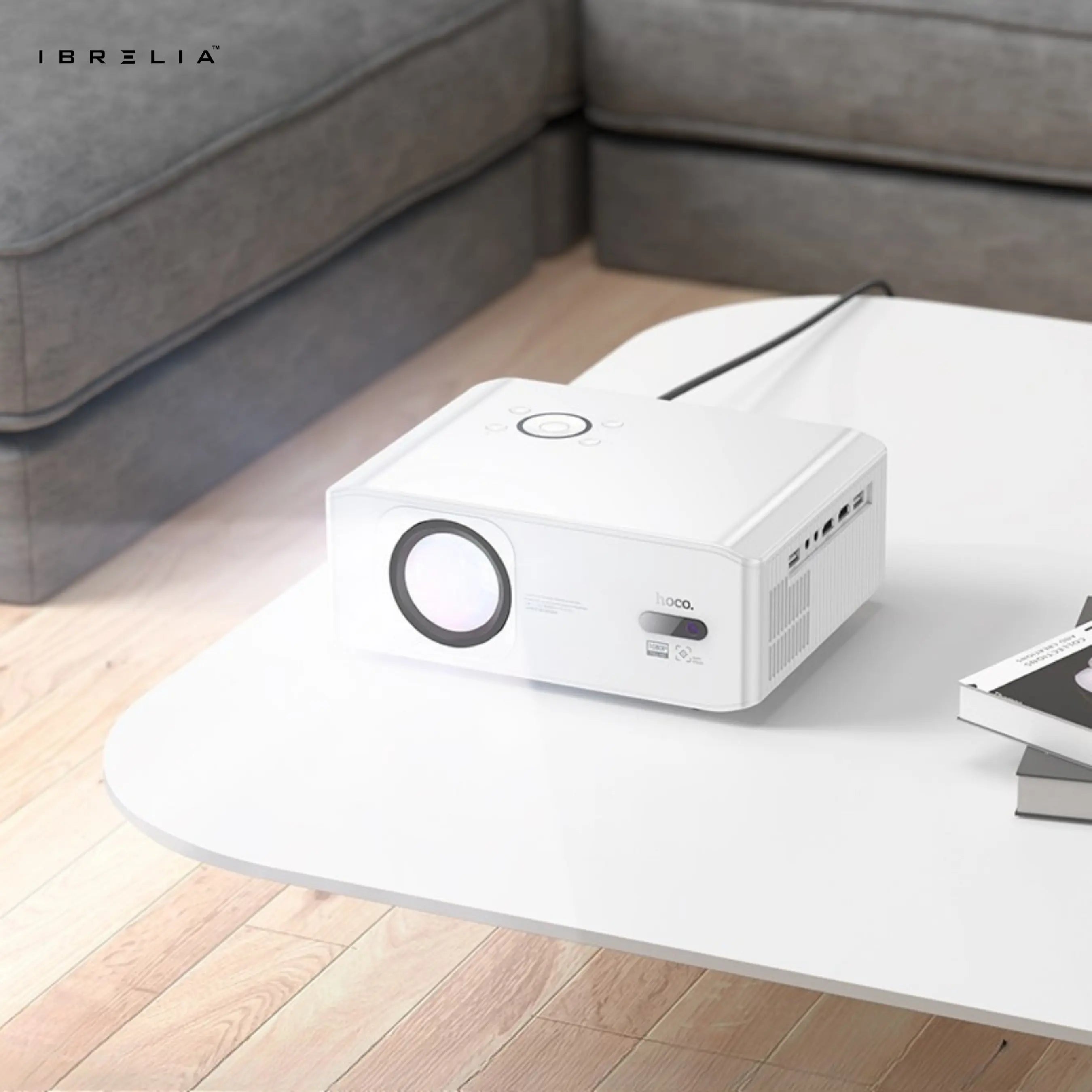 HOCO DT3 Smart Electric Focus Projector (1080P Android Version) | 370 ANSI | Auto Keystone | WiFi 2.4/5G | IBRELIA™ IBRELIA