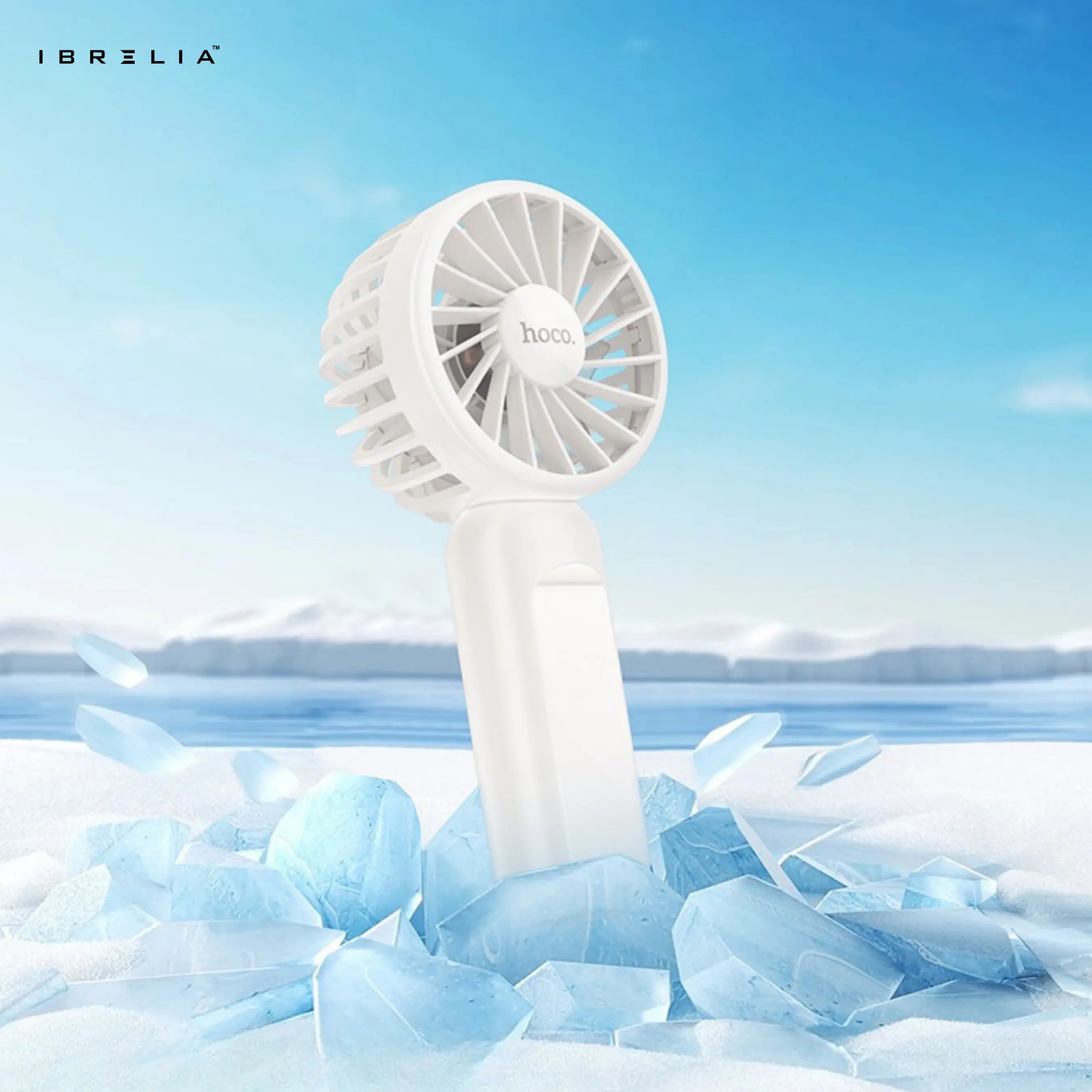 HOCO HX60 – 2-IN-1 Portable Handheld & Desktop Stand Fan | IBRELIA™ IBRELIA