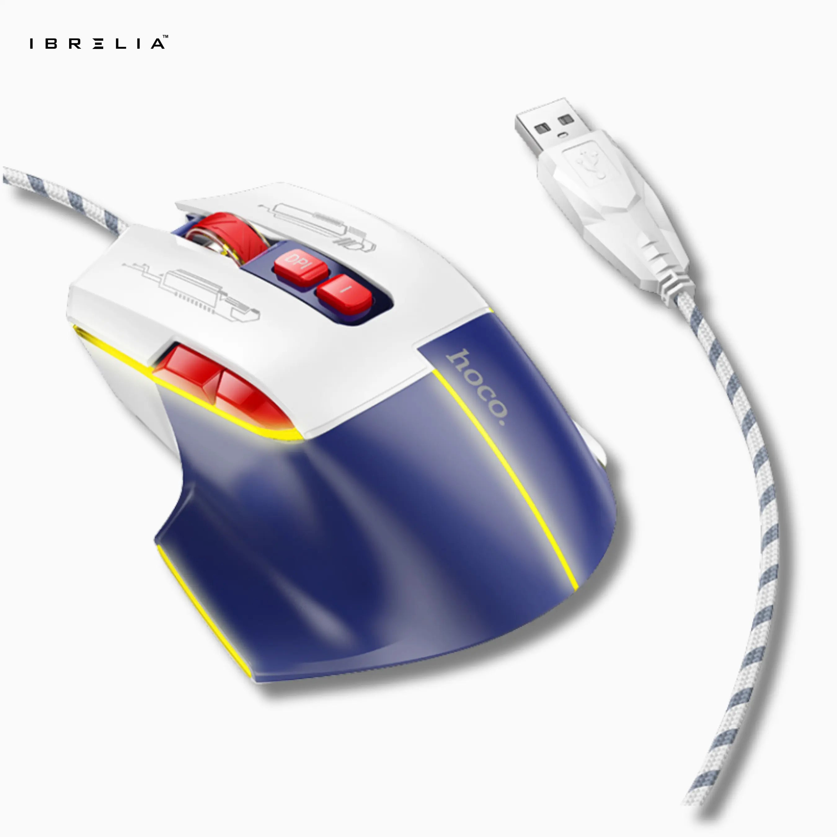 HOCO GM31 Gaming Wired Mouse – 3600 DPI | IBRELIA™ IBRELIA