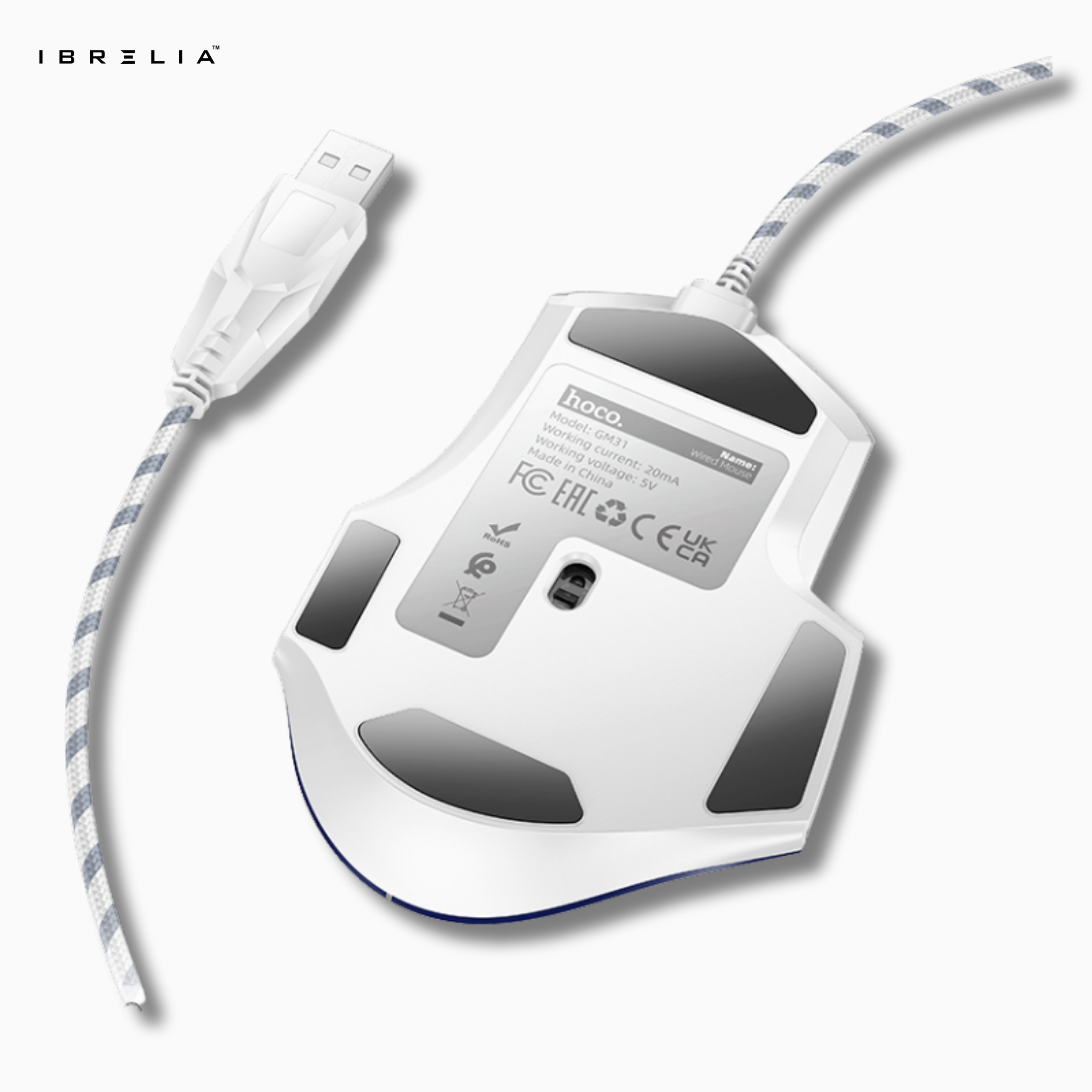 HOCO GM31 Gaming Wired Mouse – 3600 DPI | IBRELIA™