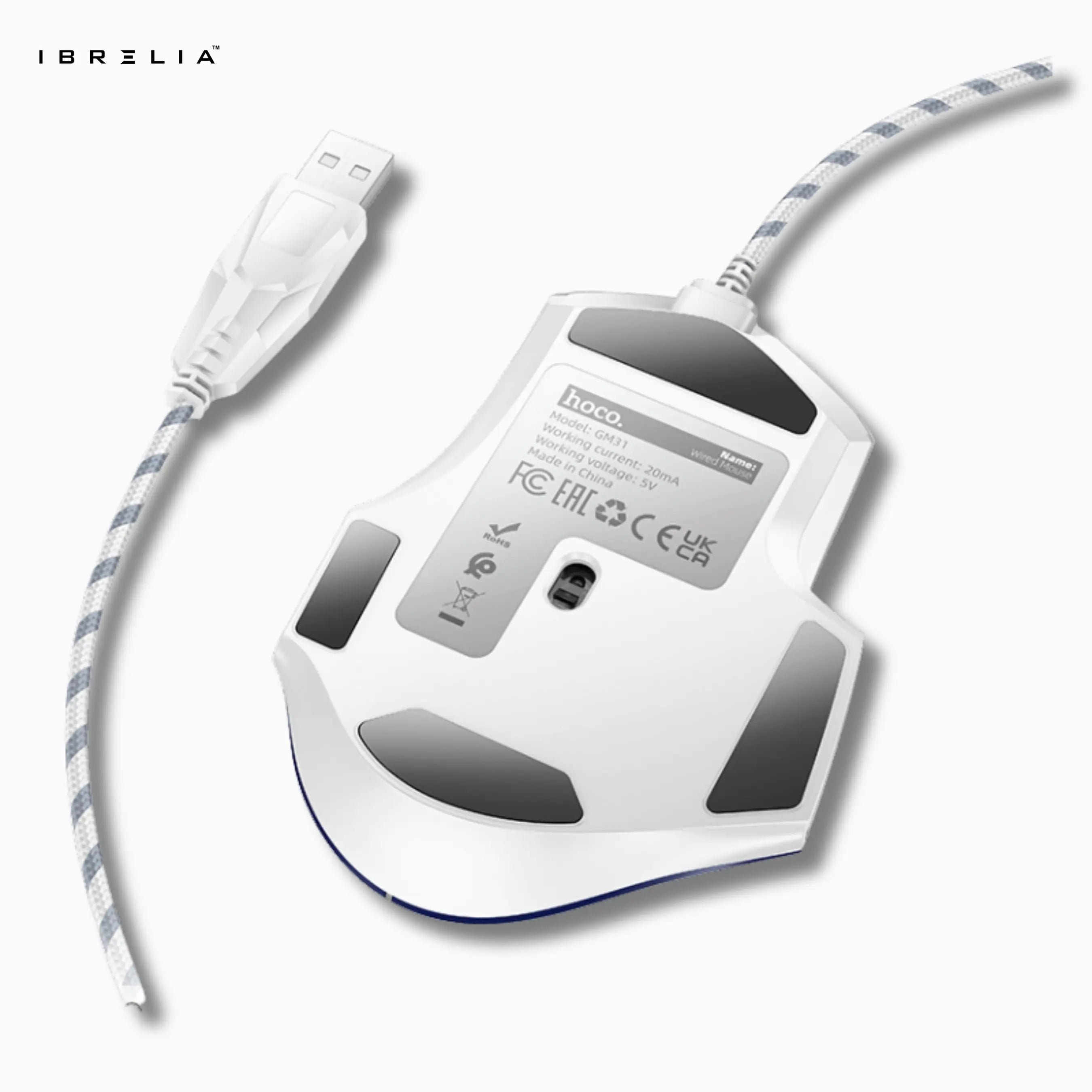 HOCO GM31 Gaming Wired Mouse – 3600 DPI | IBRELIA™ IBRELIA