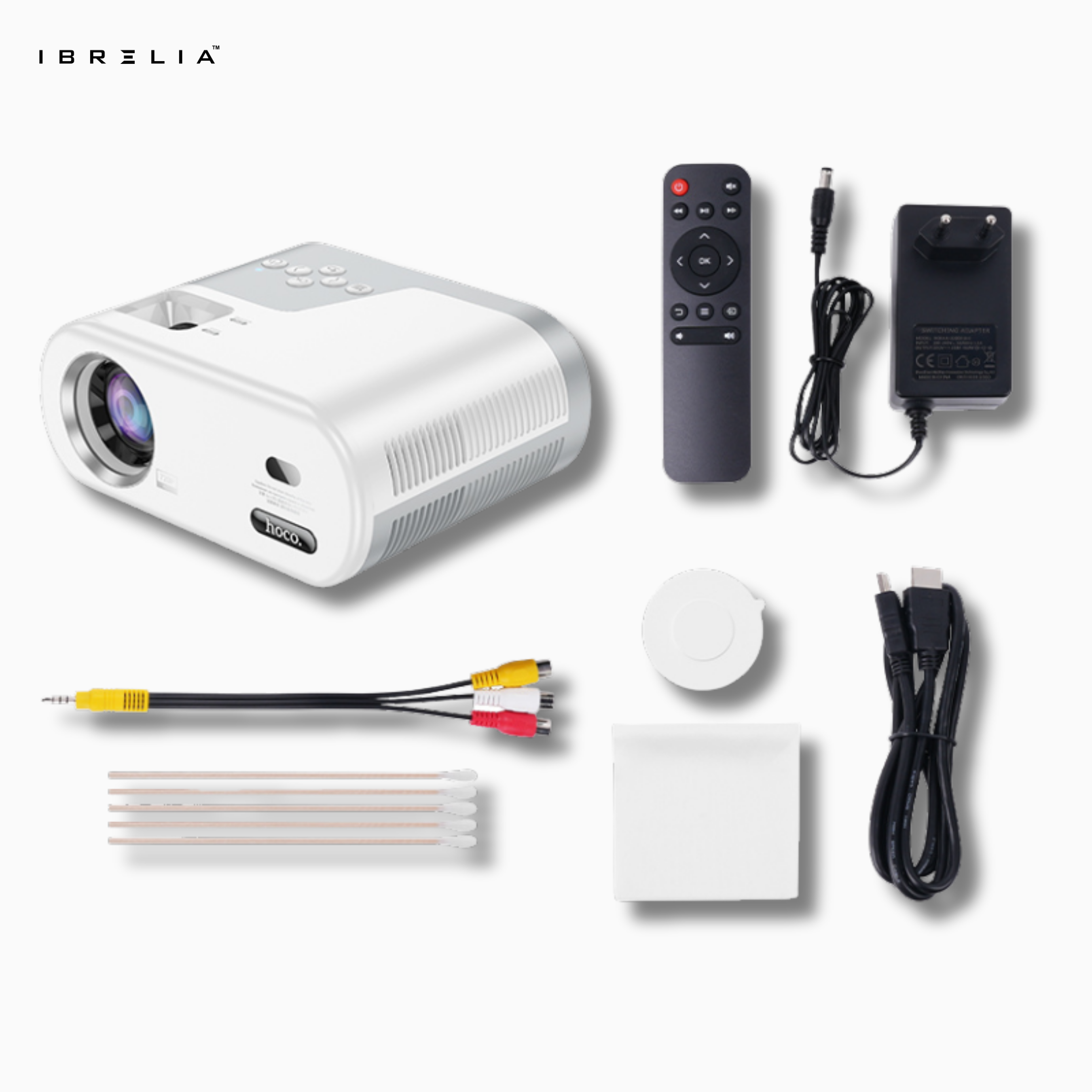 HOCO DT2 Smart Projector (720P Android Version) | 140 ANSI | WiFi 2.4/5G | Compact Mini Home Theater | IBRELIA™ IBRELIA