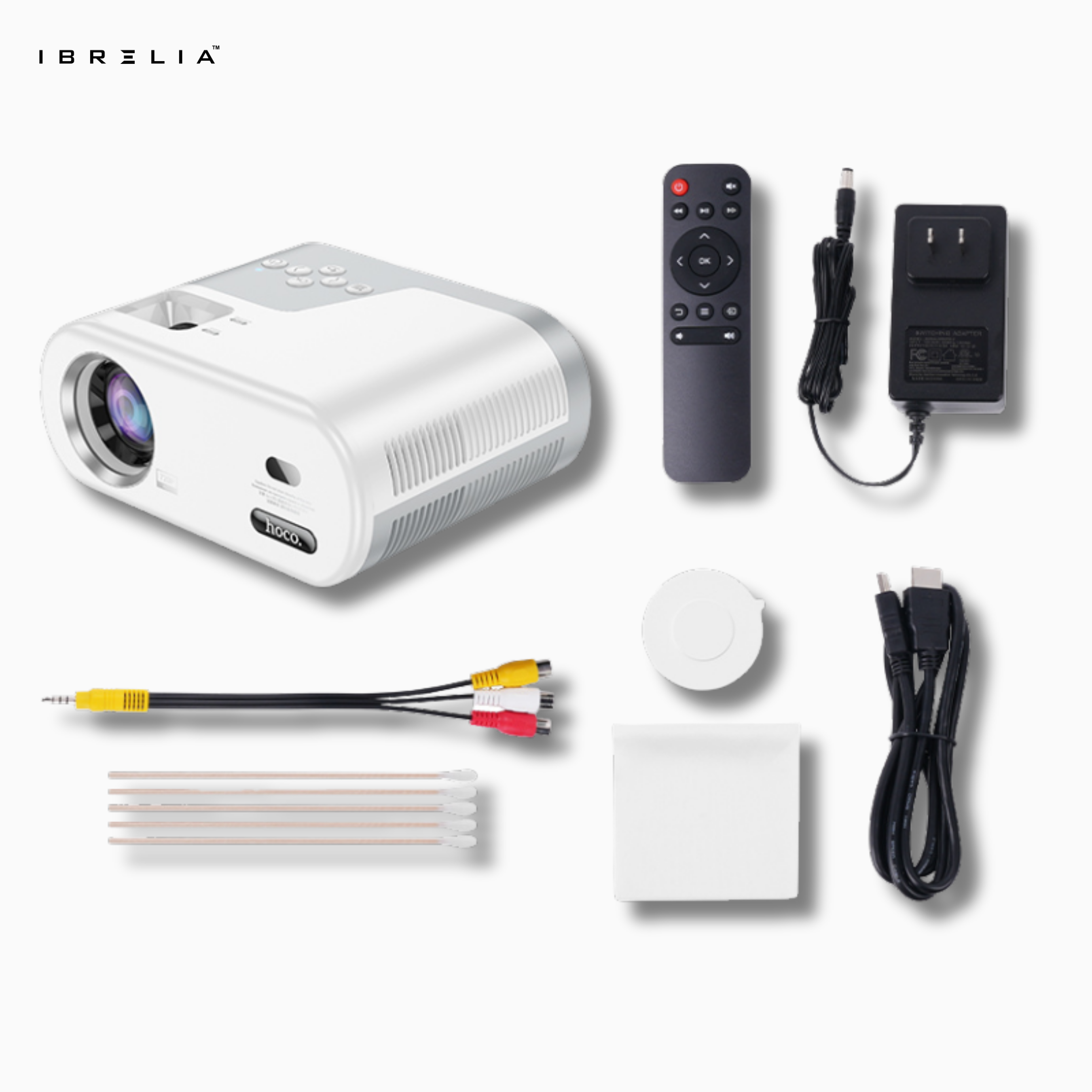 HOCO DT2 Smart Projector (720P Android Version) | 140 ANSI | WiFi 2.4/5G | Compact Mini Home Theater | IBRELIA™ IBRELIA