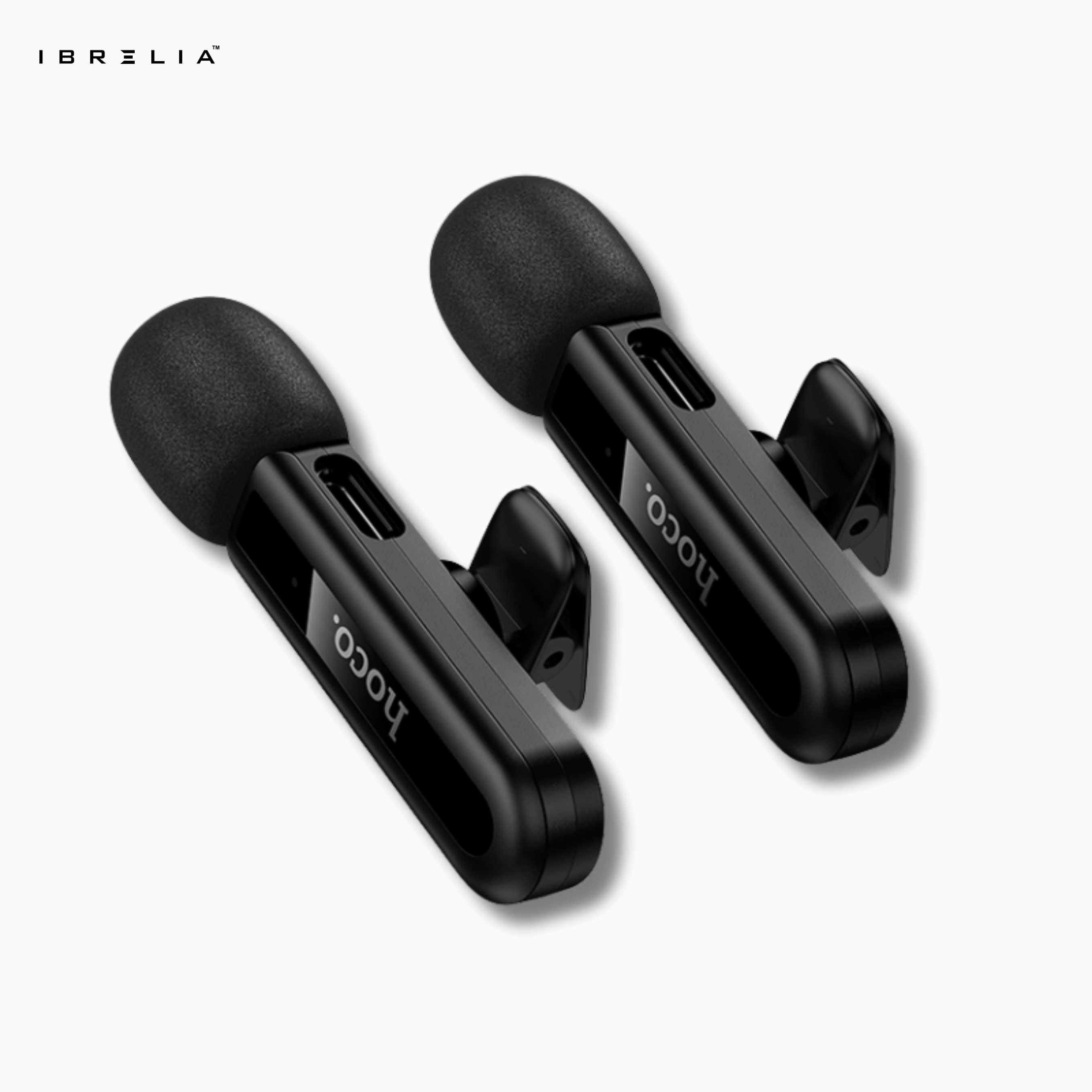 HOCO L20A Dual-Mic Wireless Mini Digital Microphone (Type-C + Lightning) | IBRELIA™