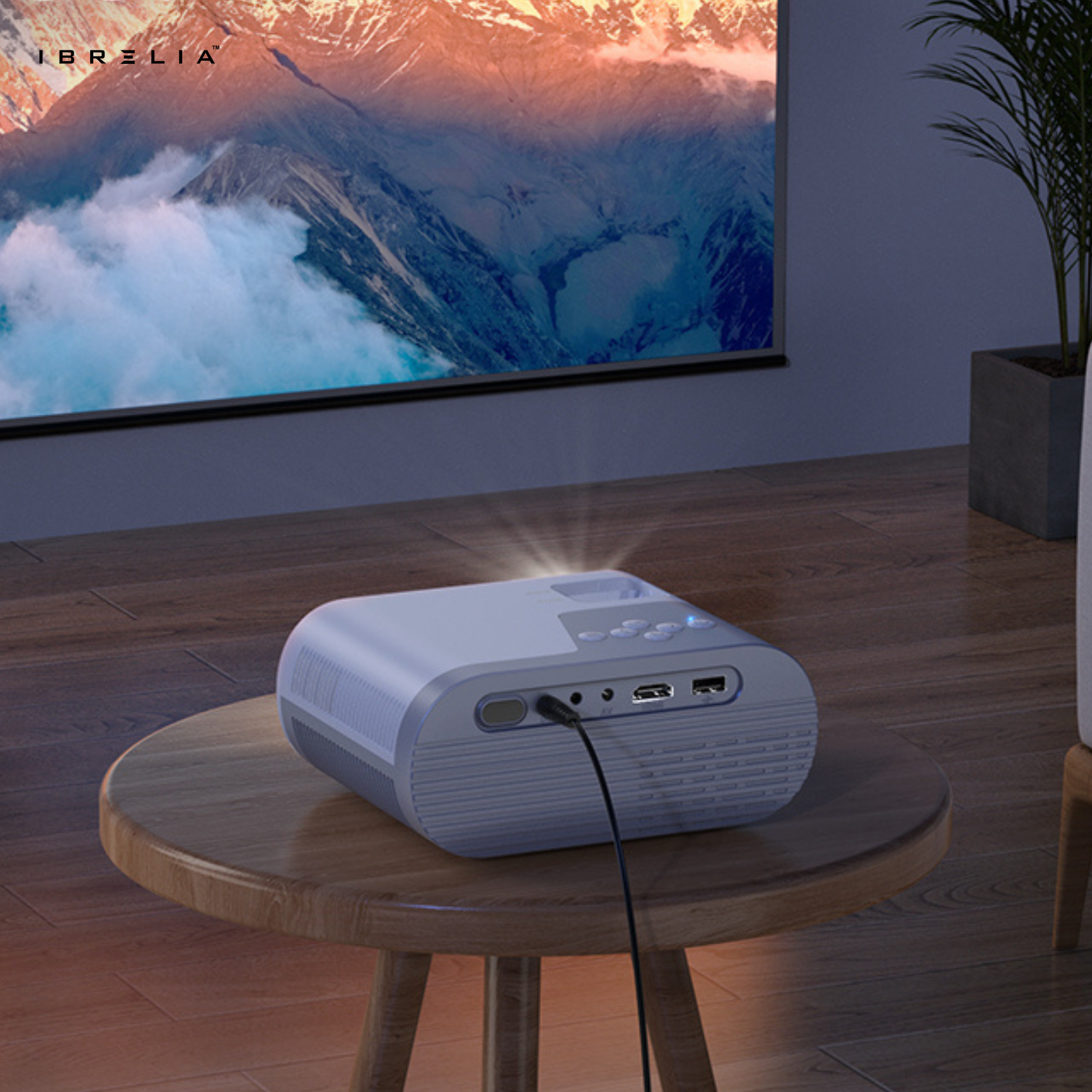 HOCO DT2 Smart Projector (720P Android Version) | 140 ANSI | WiFi 2.4/5G | Compact Mini Home Theater | IBRELIA™ IBRELIA