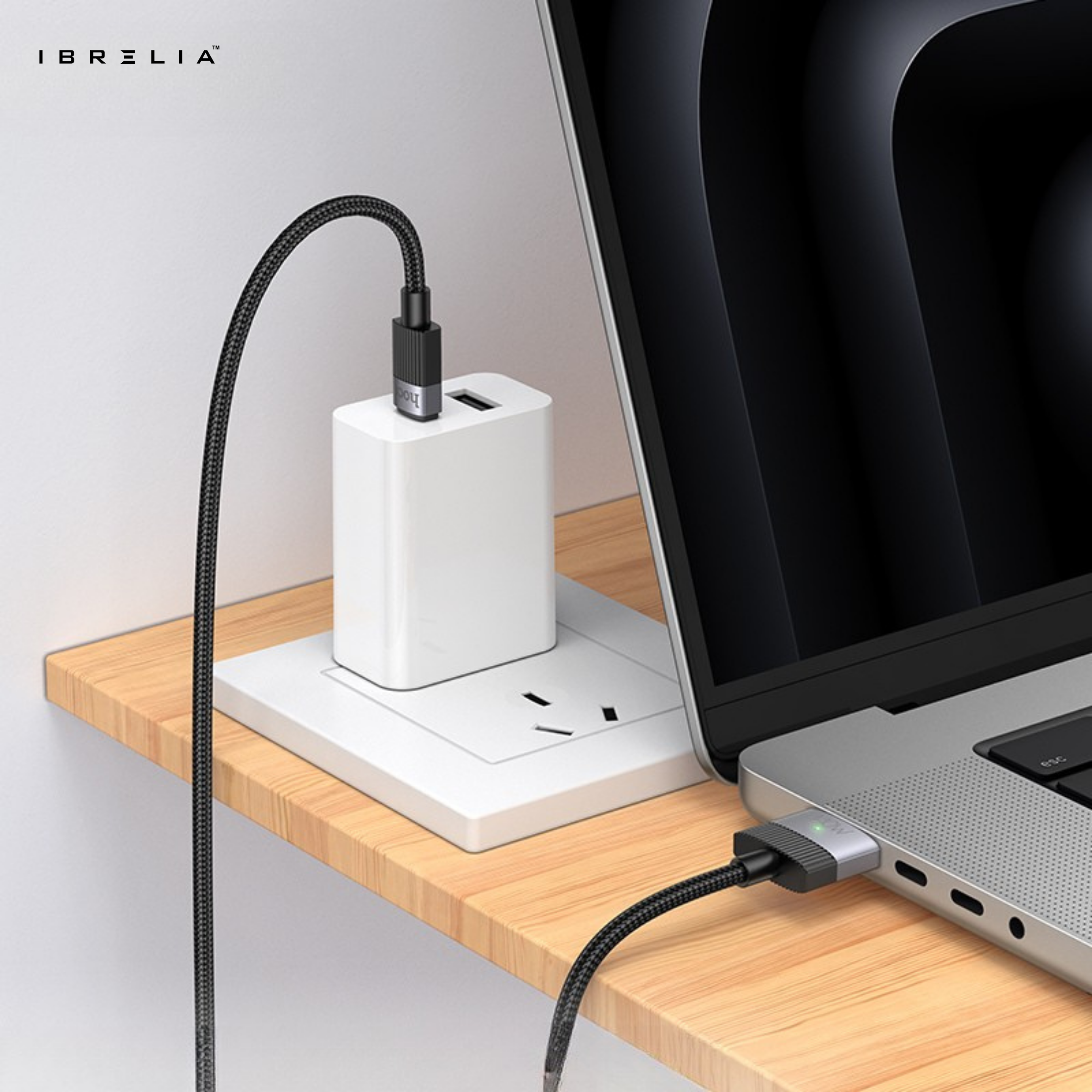 HOCO U141 Magnetic USB-C to Mag3 140W Fast Charging Cable for MacBook | IBRELIA™