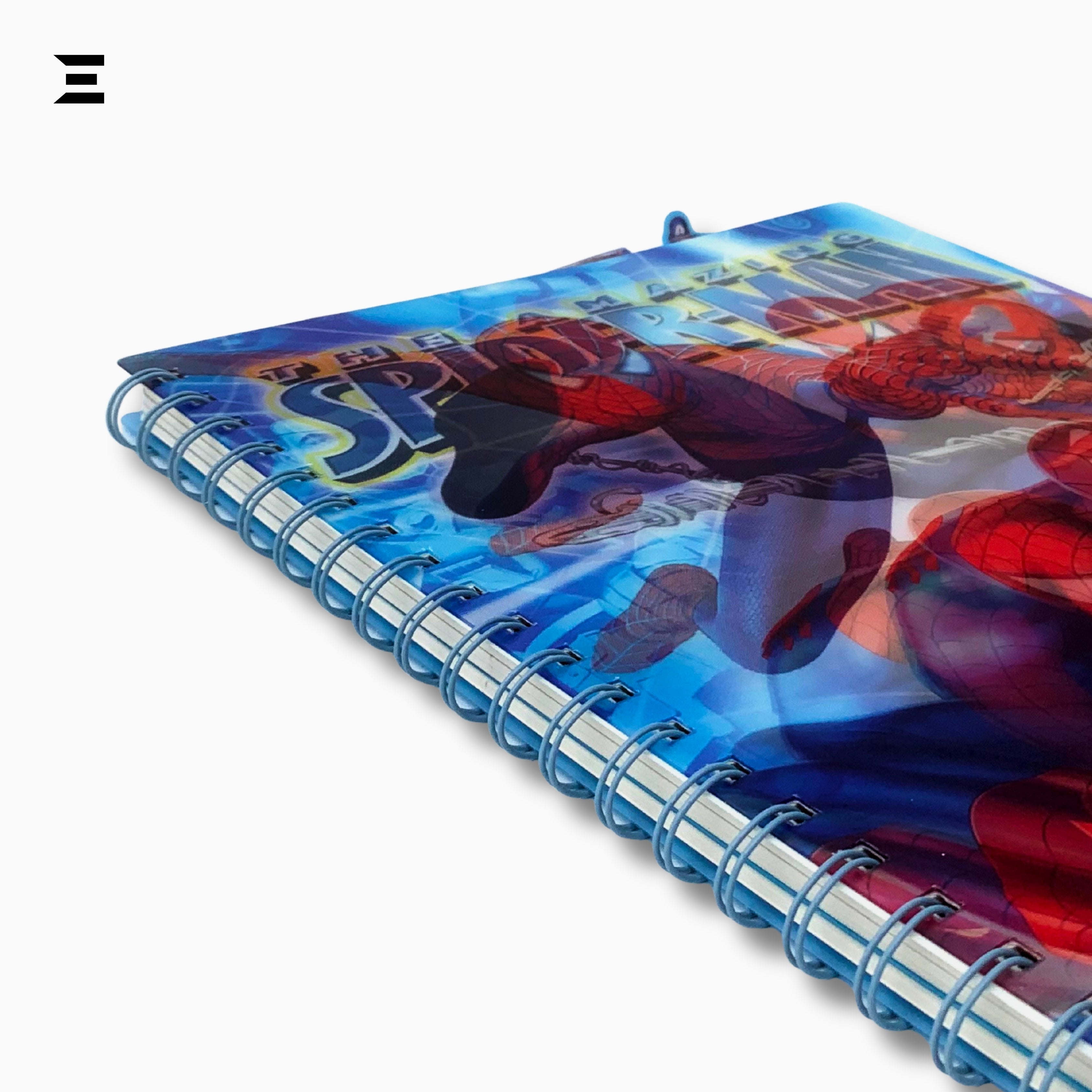 Marvel Heroes Spider-Man A4 Spiral Notebook | Holographic Print Cover | Superhero Lined Journal with Character Tabs | IBRELIA™ IBRELIA