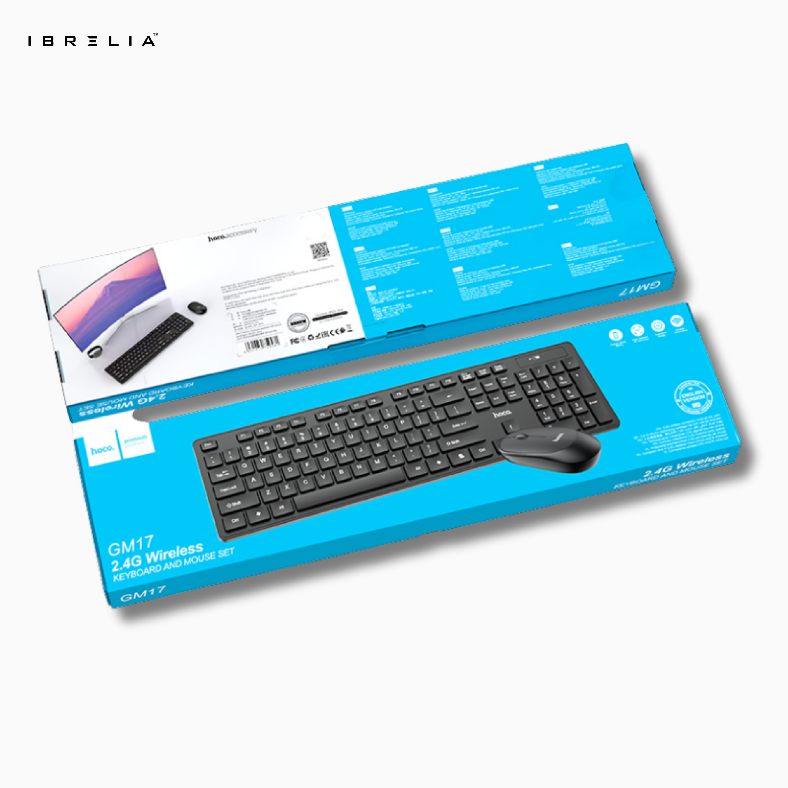 HOCO GM17 2.4G Wireless Keyboard & Mouse Combo | IBRELIA™