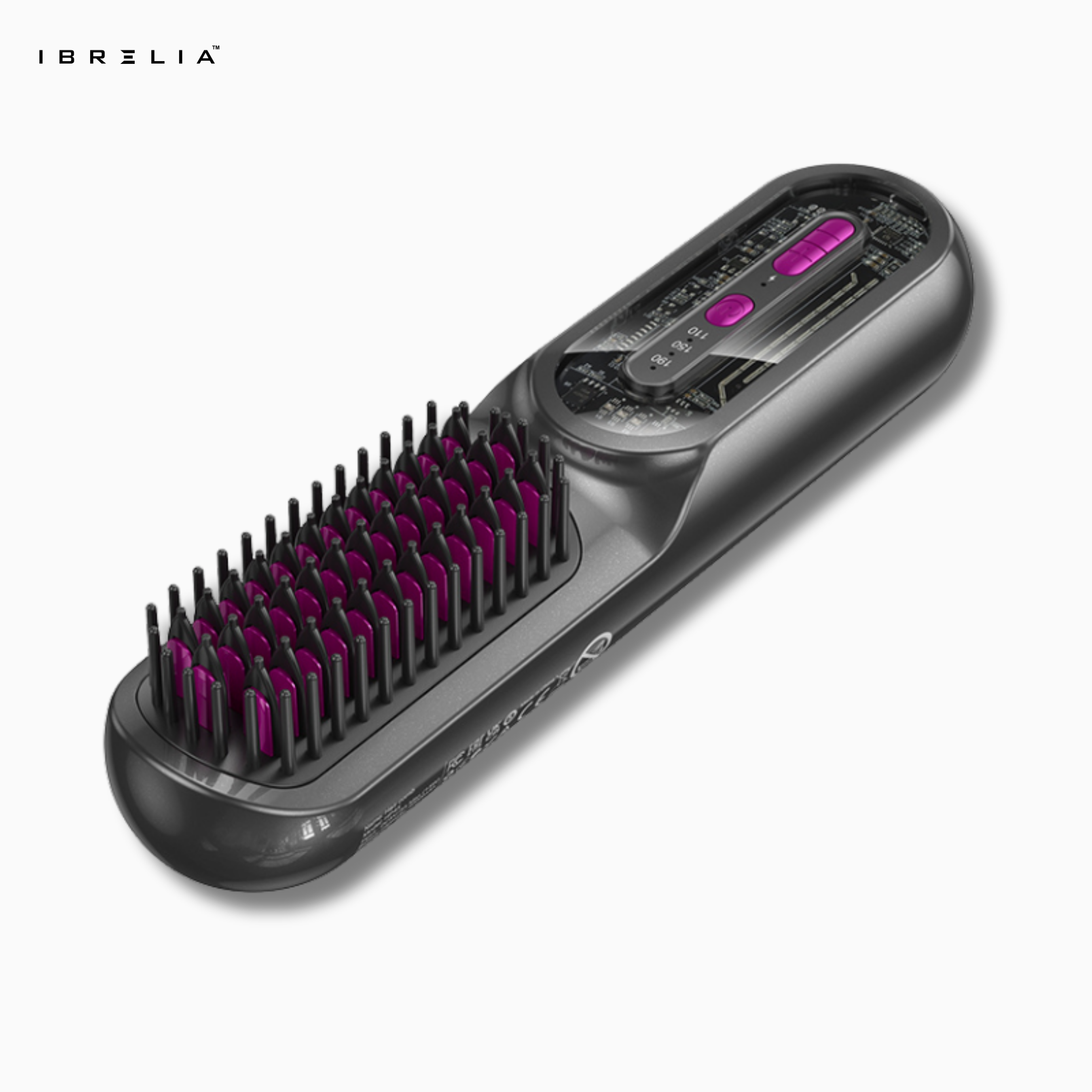 HOCO HP45 Heating Straight Hair Comb | Portable Fast-Heating Straightener Brush | 4000mAh Rechargeable | IBRELIA™ IBRELIA