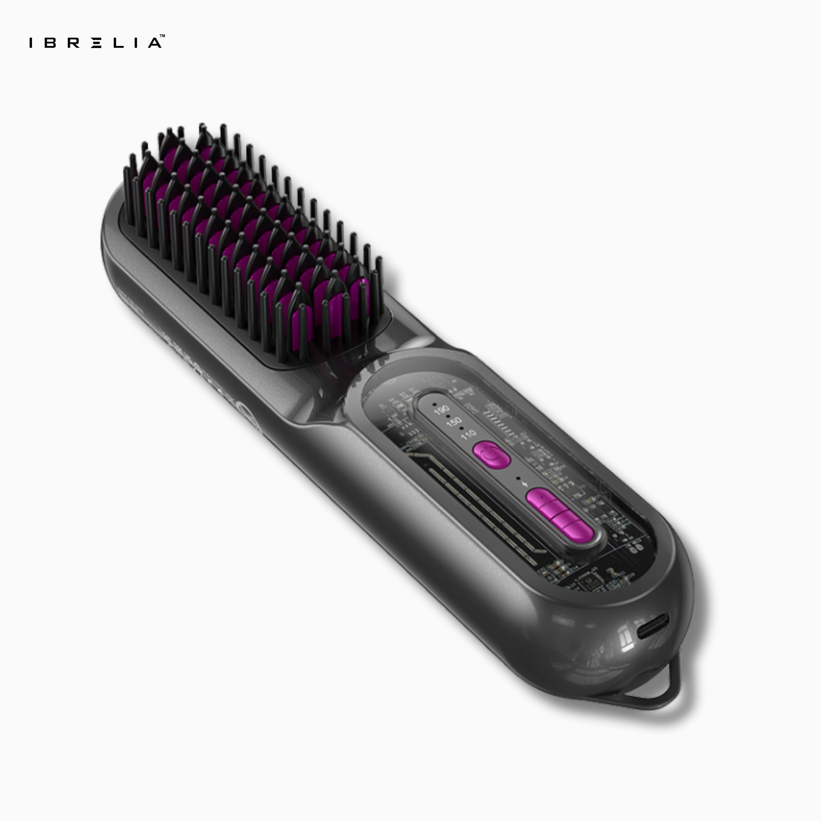 HOCO HP45 Heating Straight Hair Comb | Portable Fast-Heating Straightener Brush | 4000mAh Rechargeable | IBRELIA™ IBRELIA