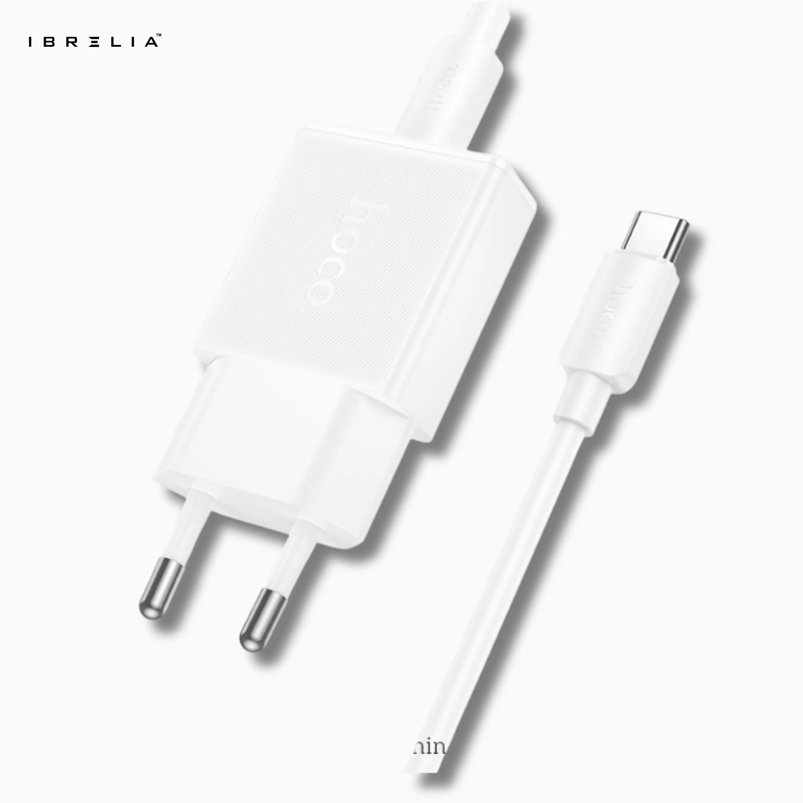HOCO N72 Speed 20W Ultra-Thin GaN Fast Charger Set (USB-C to USB-C, 60W Cable Included) | IBRELIA™ IBRELIA
