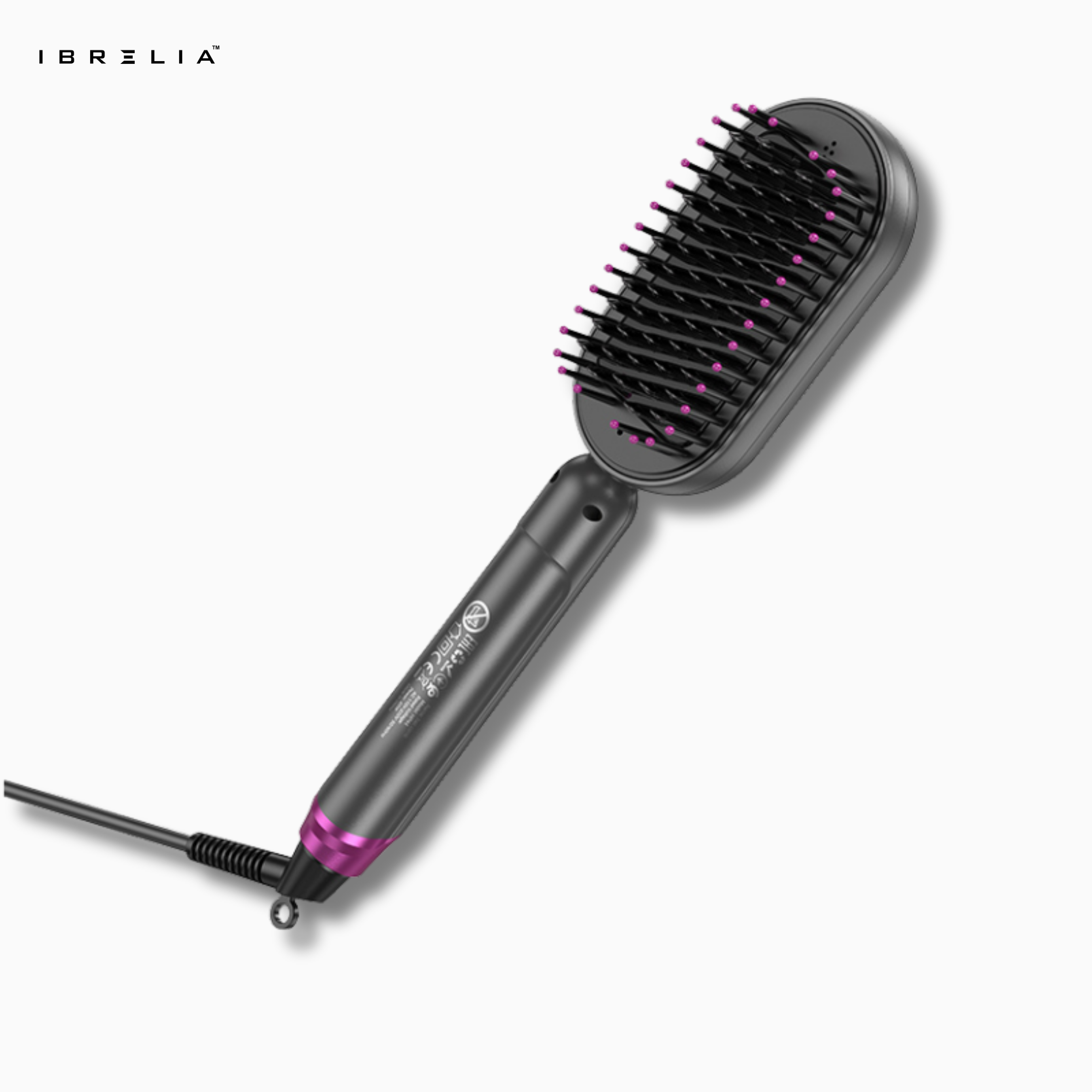 HOCO HP44 Digital Display Straight Hair Comb | Wide-Board Fast Heating Brush | 120–220°C | IBRELIA™ IBRELIA