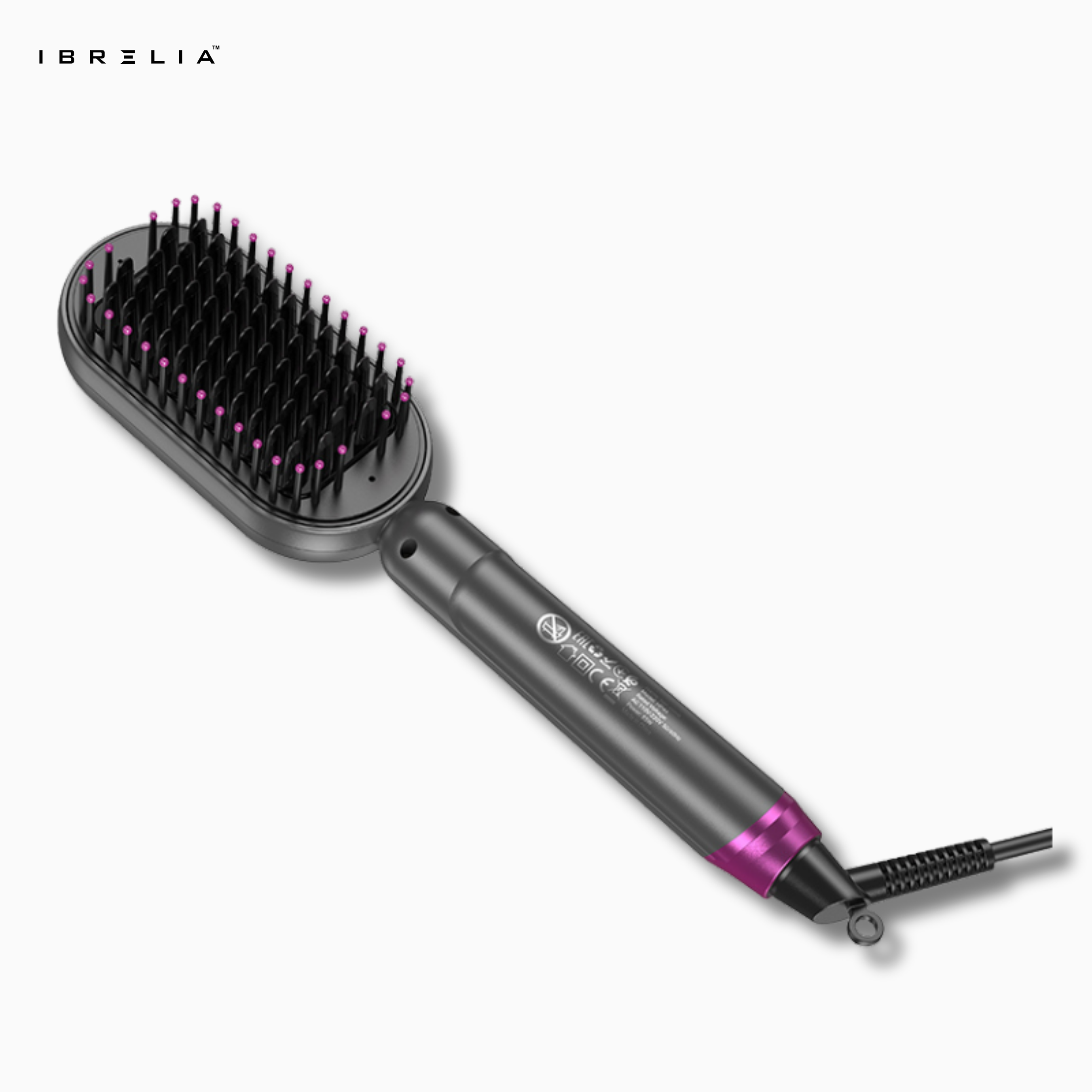 HOCO HP44 Digital Display Straight Hair Comb | Wide-Board Fast Heating Brush | 120–220°C | IBRELIA™ IBRELIA