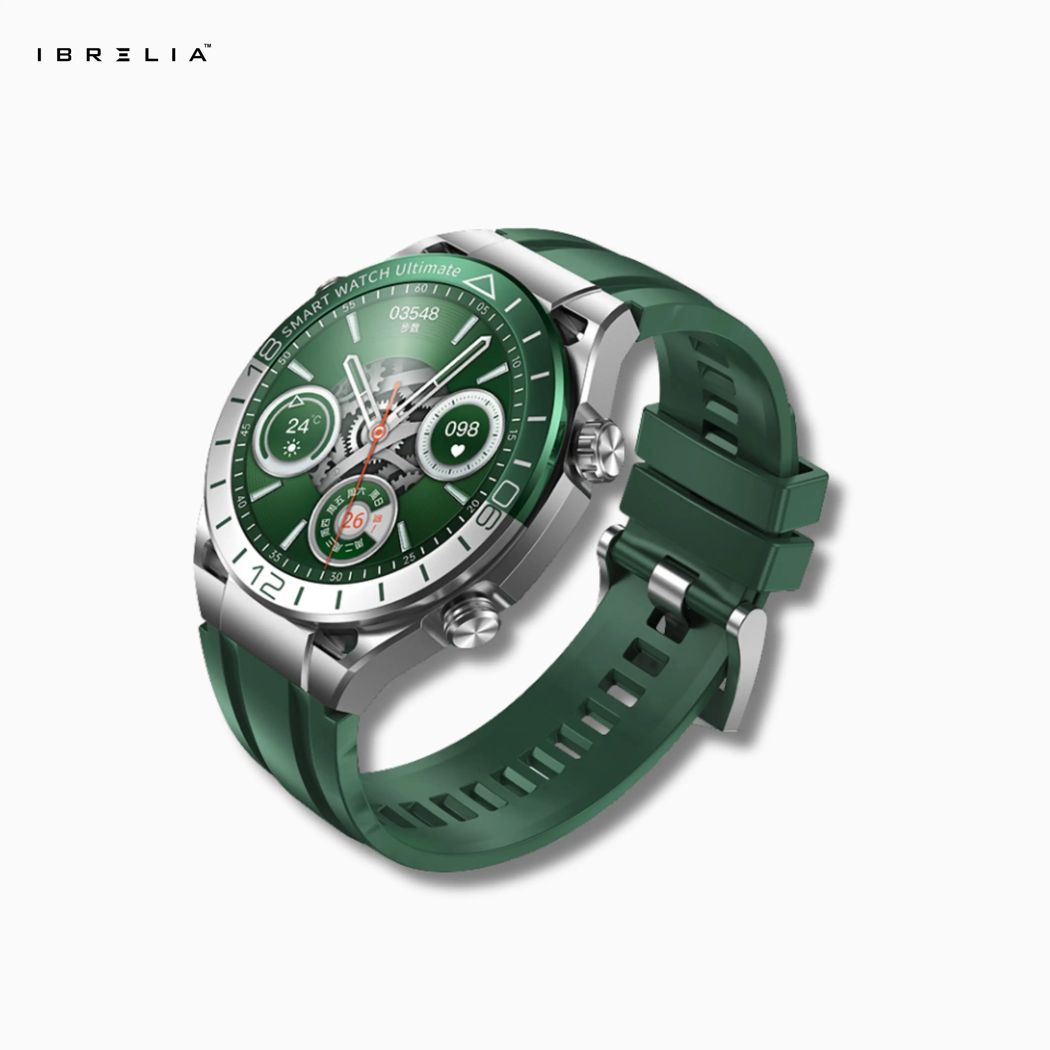 REMAX Green Ghost Alloy Smart Watch 26 | Curved Display | NFC Access | IBRELIA™ IBRELIA