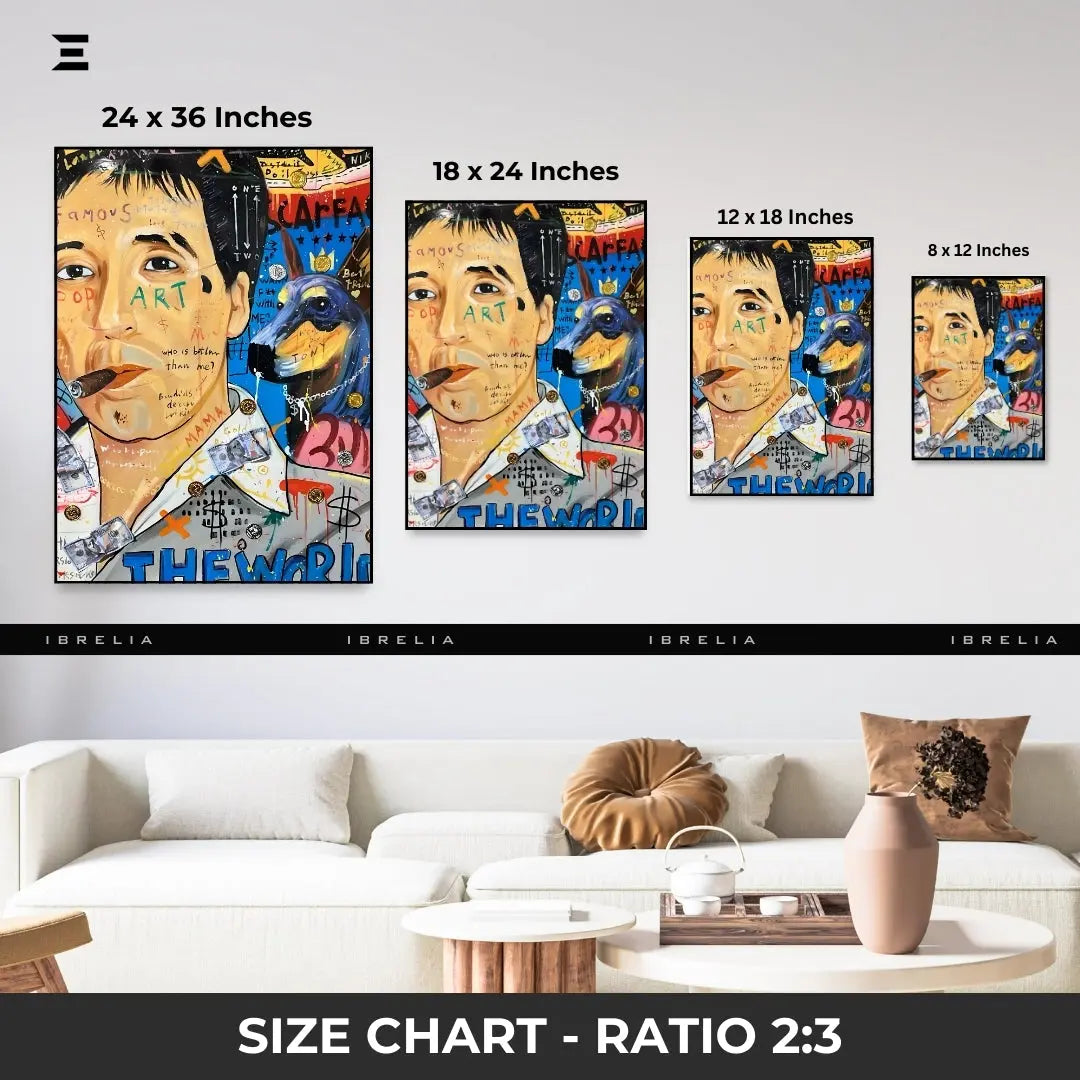 Scarface Graffiti Resin Wall Art – Pop Art Collectible | IBRELIA IBRELIA