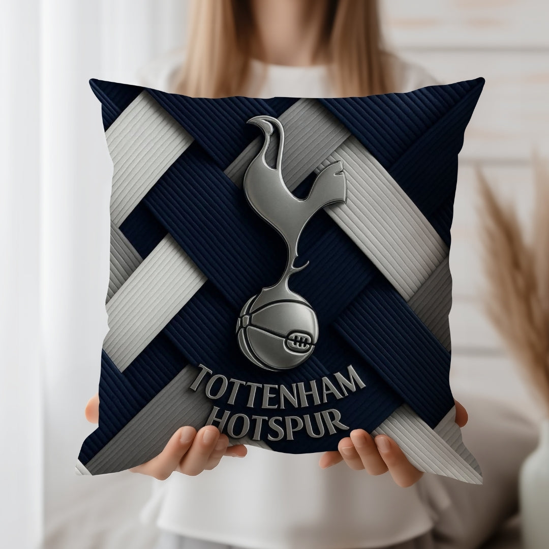 Tottenham Hotspur Football Club Cushion | Premium Jute Fabric | Double-Sided Print | IBRELIA™ IBRELIA