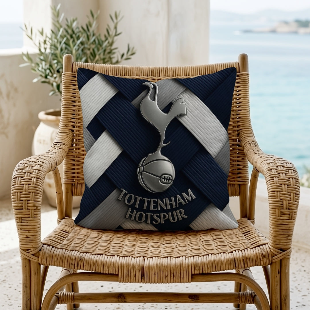 Tottenham Hotspur Football Club Cushion | Premium Jute Fabric | Double-Sided Print | IBRELIA™ IBRELIA