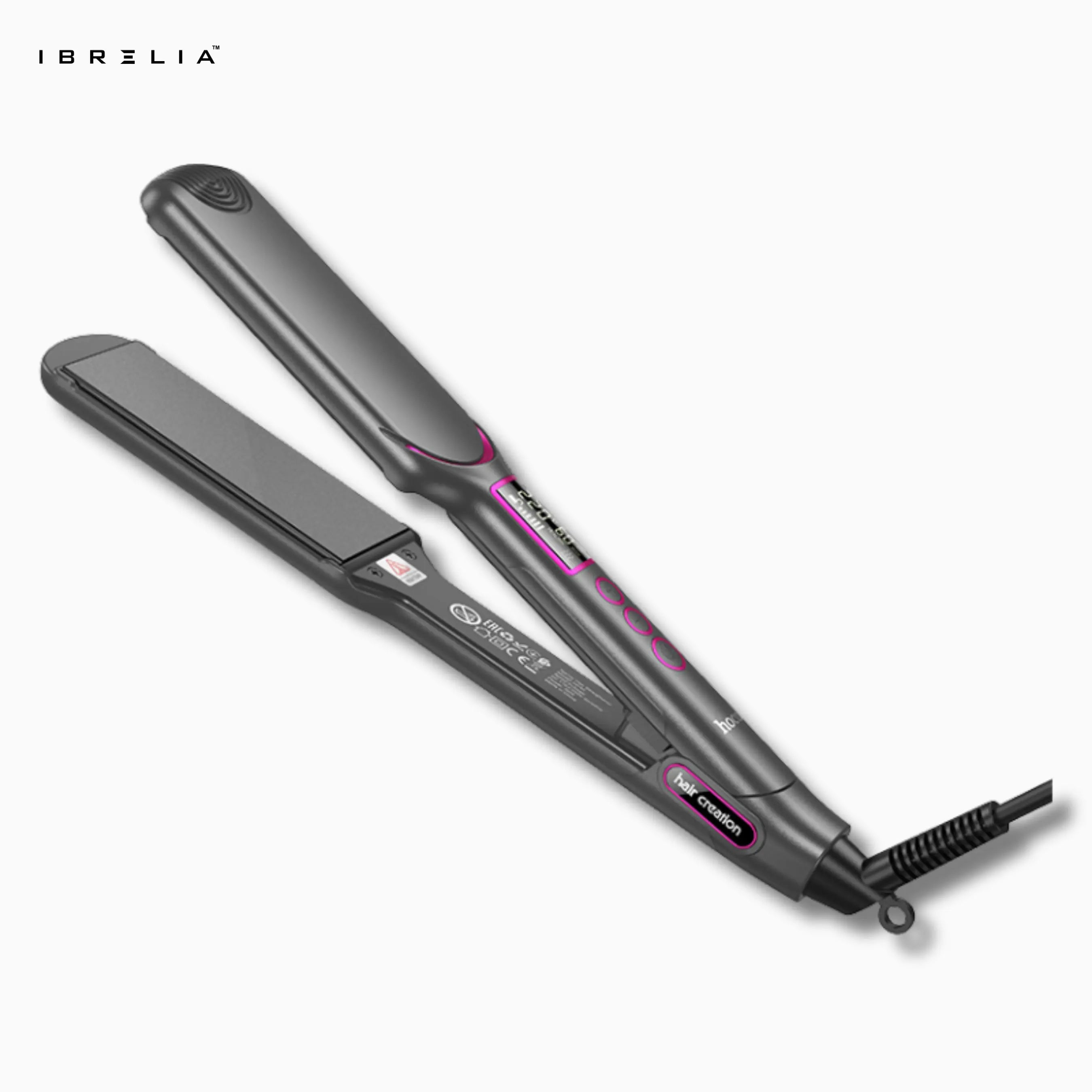 HOCO HP42 Wide Board Hair Straightener (Digital Display) | 106mm Heating Plate | 120–220°C | IBRELIA™ IBRELIA