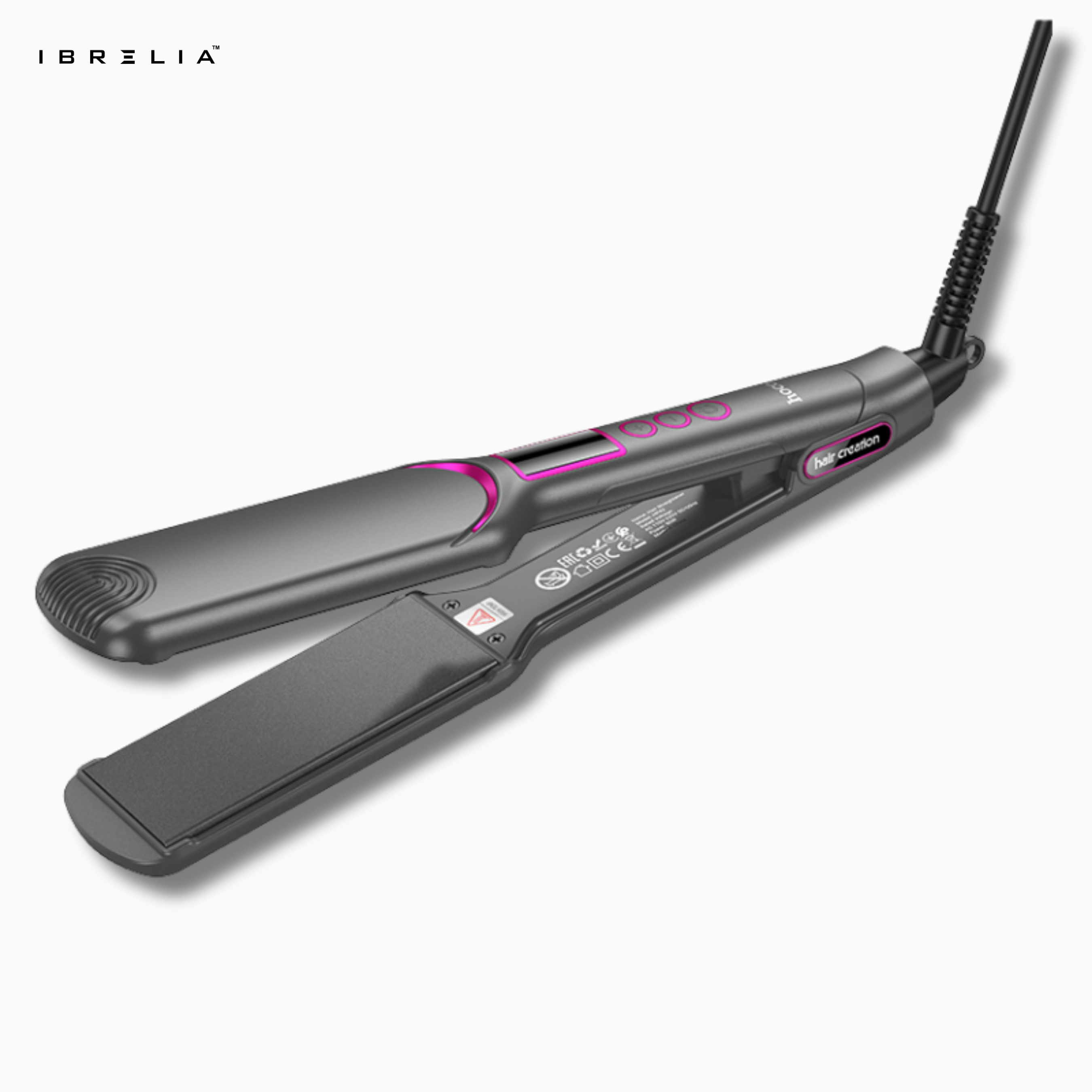 HOCO HP42 Wide Board Hair Straightener (Digital Display) | 106mm Heating Plate | 120–220°C | IBRELIA™ IBRELIA