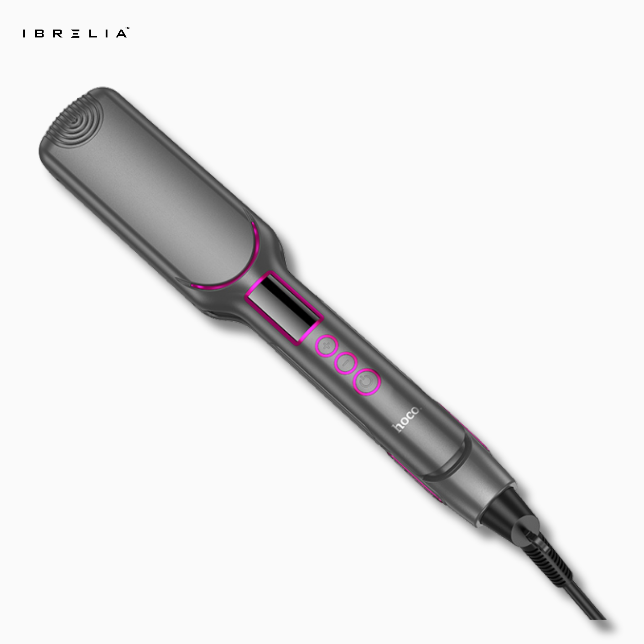 HOCO HP42 Wide Board Hair Straightener (Digital Display) | 106mm Heating Plate | 120–220°C | IBRELIA™ IBRELIA
