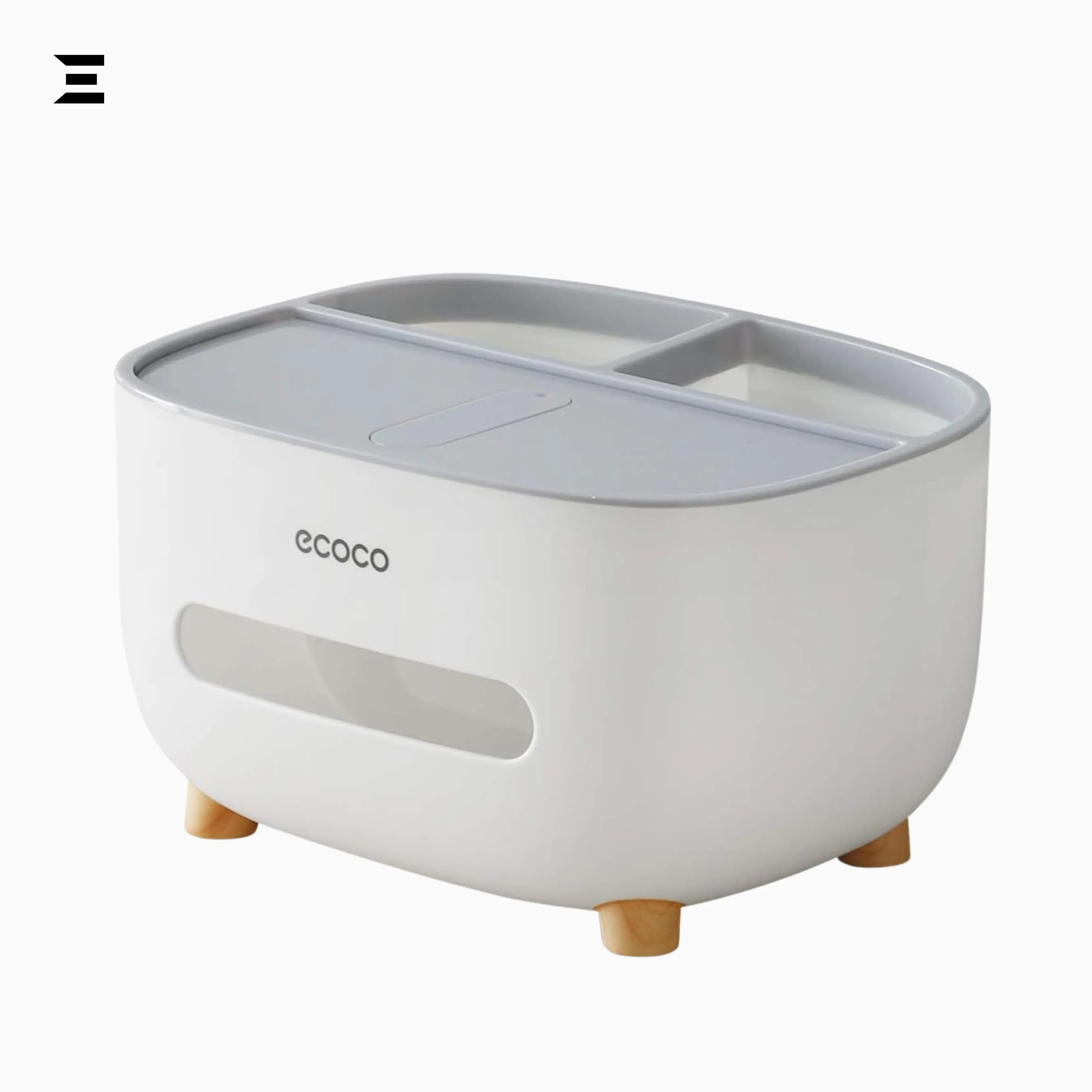 Multifunction Tissue Box Organizer with Phone Holder | Desk Storage & Tissue Dispenser | IBRELIA™ IBRELIA