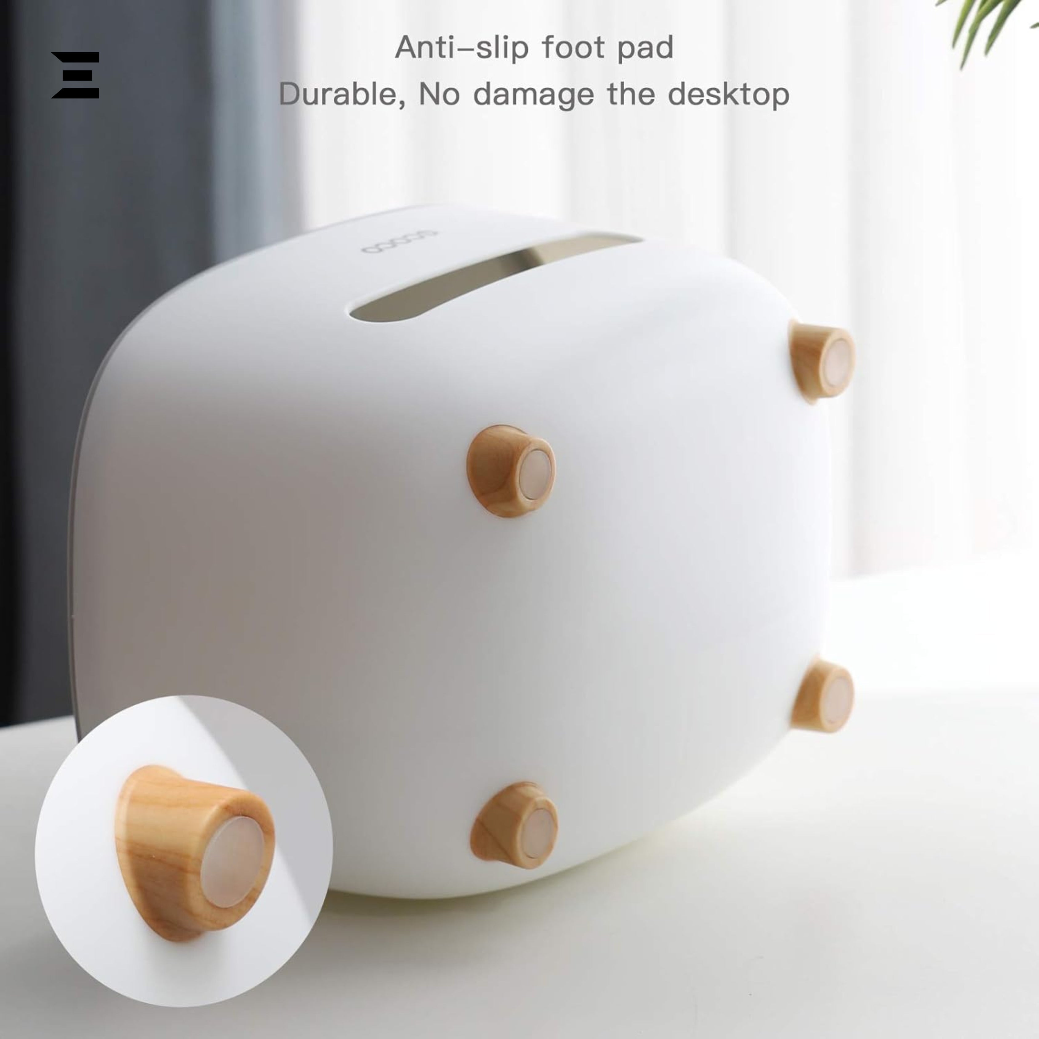 Multifunction Tissue Box Organizer with Phone Holder | Desk Storage & Tissue Dispenser | IBRELIA™ IBRELIA