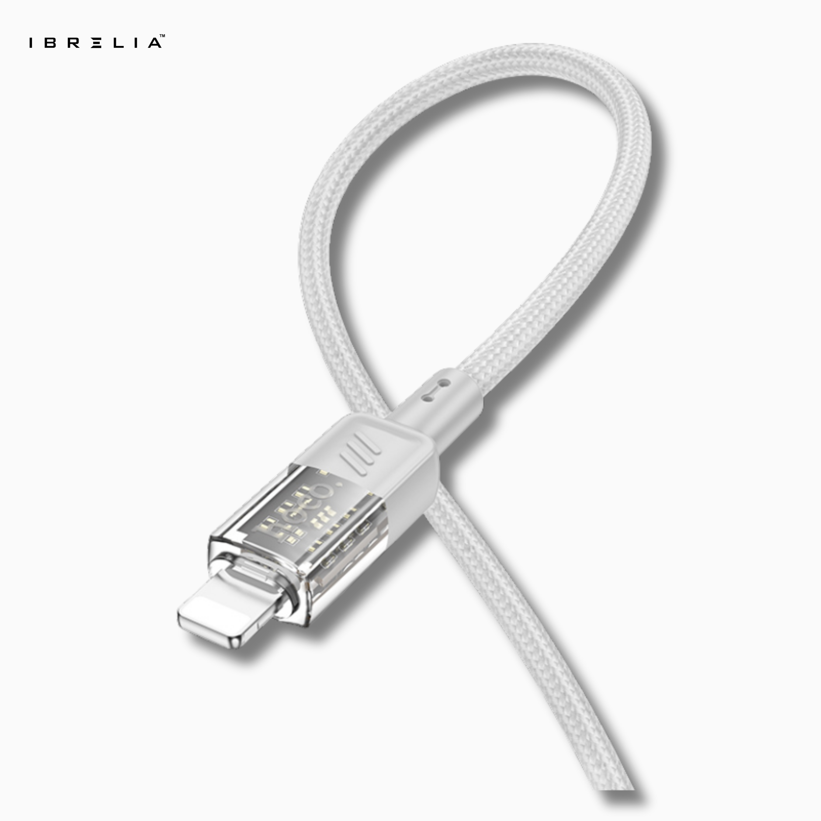 HOCO U129 Spirit Transparent 27W Fast Charging Cable (USB-C to iPhone) | IBRELIA™