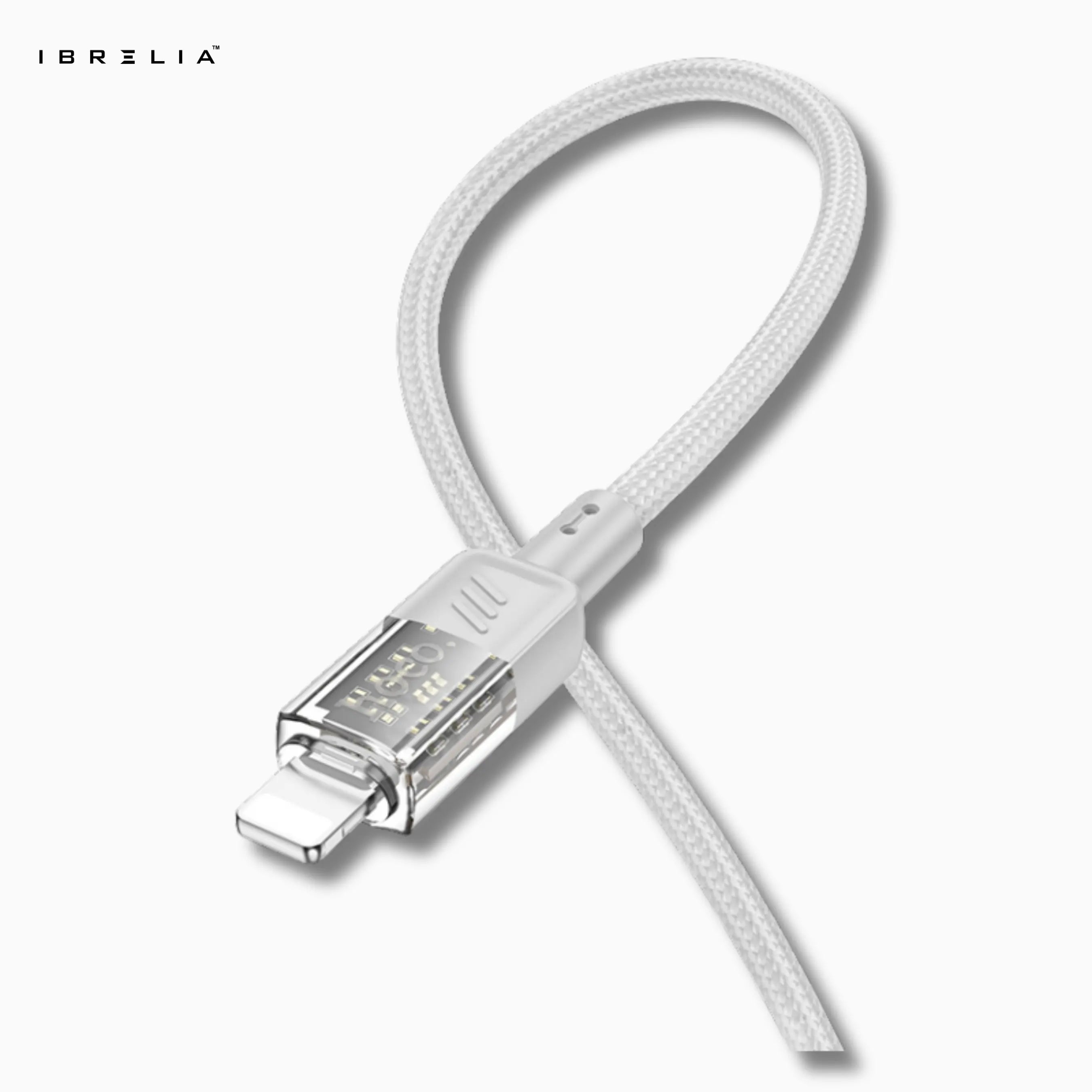 HOCO U129 Spirit Transparent 27W Fast Charging Cable (USB-C to iPhone) | IBRELIA™ IBRELIA