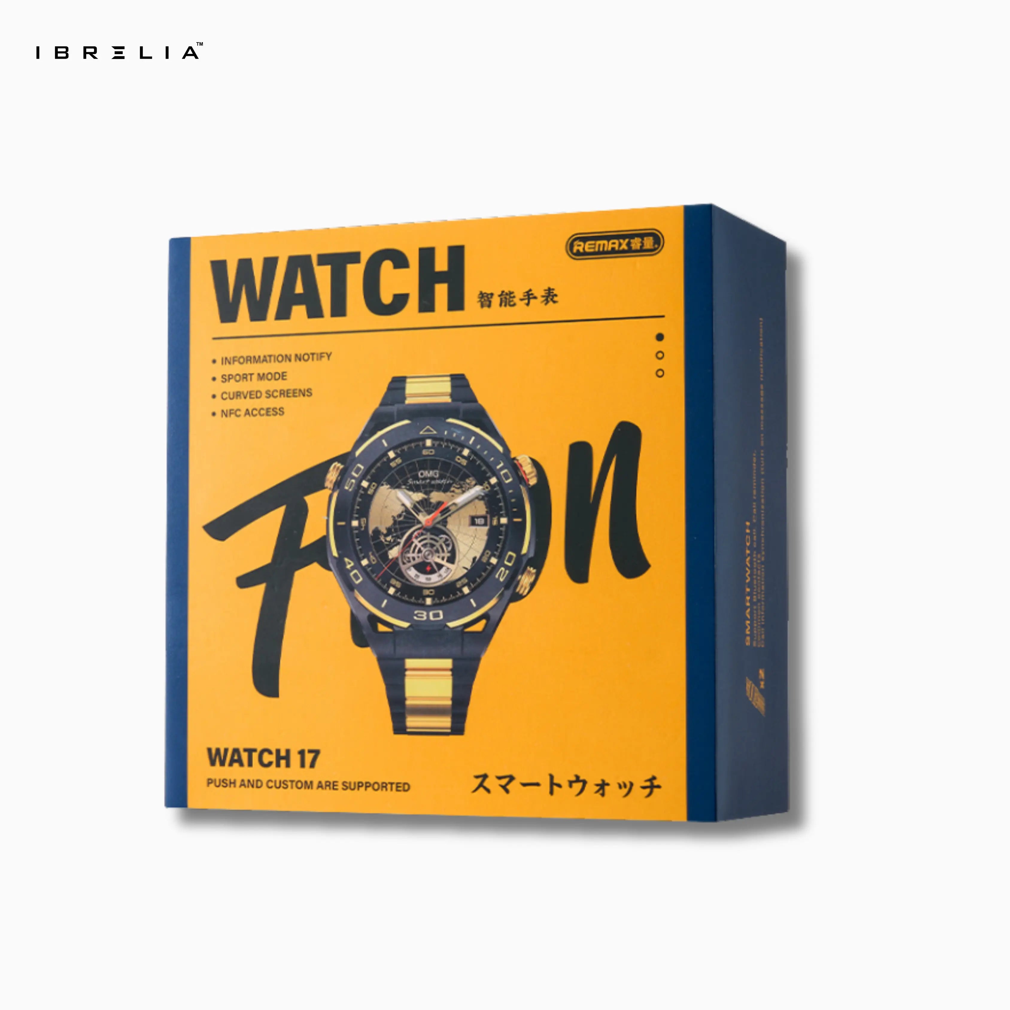 REMAX Smart Watch WATCH17 | Premium Alloy Build | Dual Watchbands Included | IBRELIA™ IBRELIA