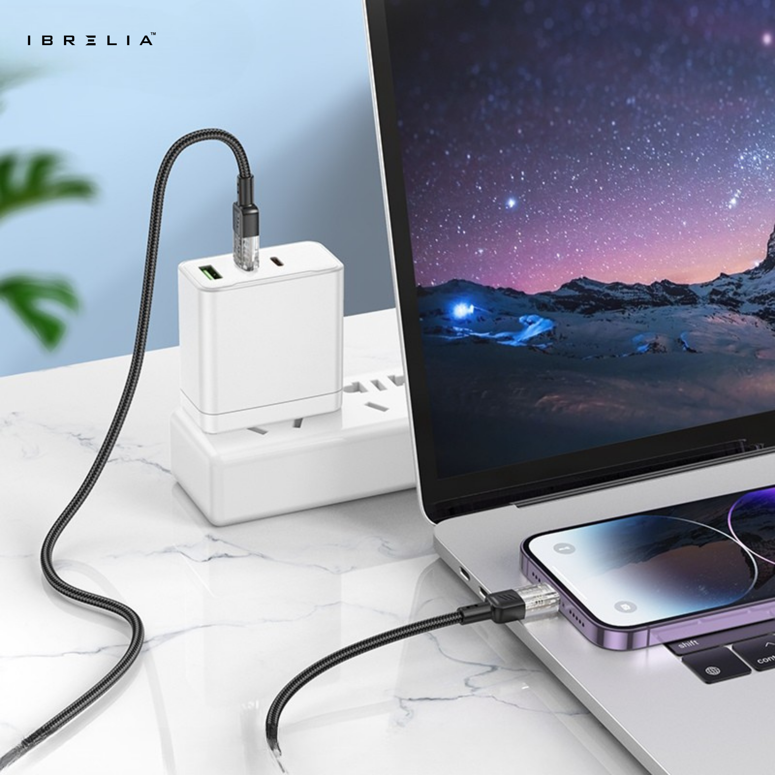 HOCO U129 Spirit Transparent 27W Fast Charging Cable (USB-C to iPhone) | IBRELIA™