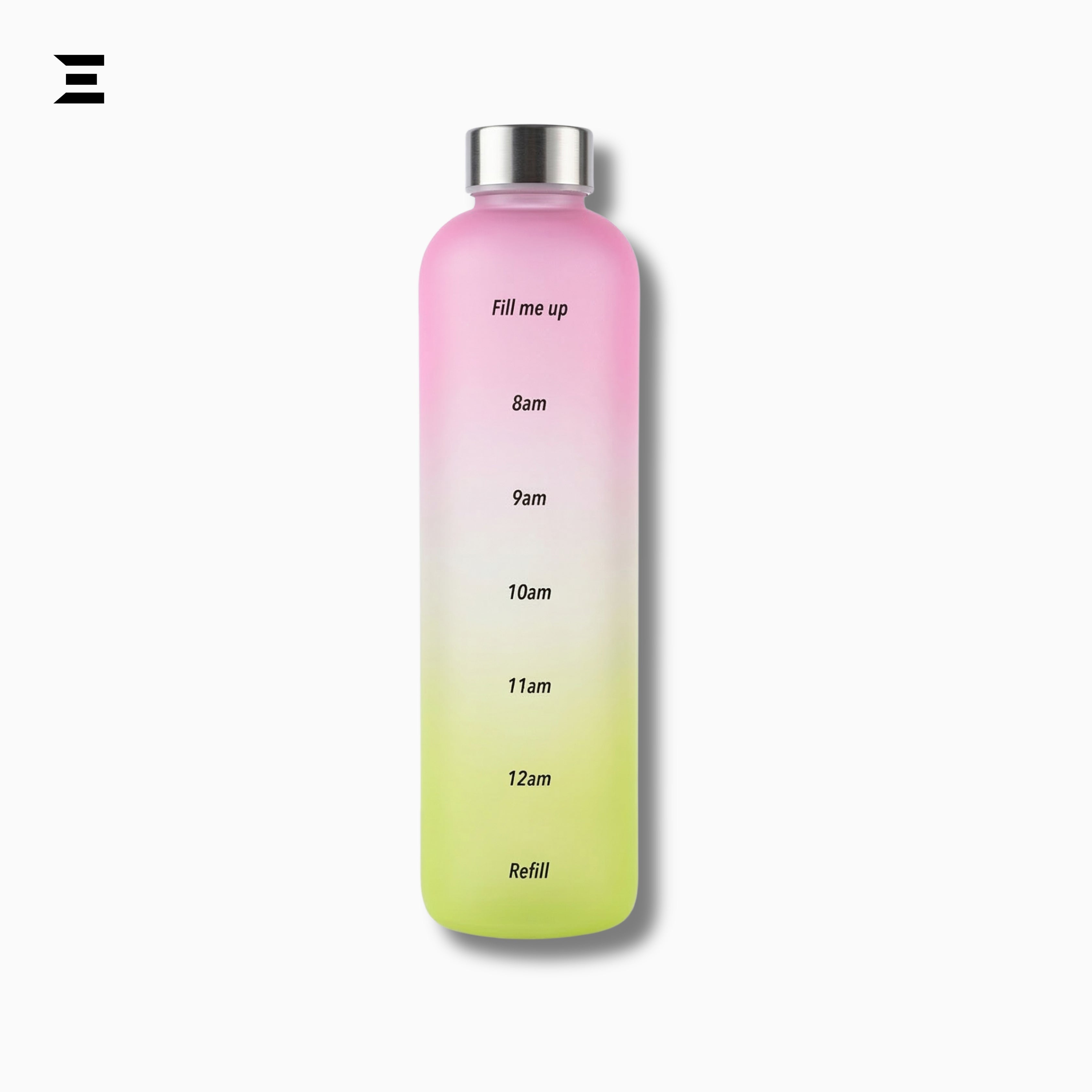 Gradient Motivational Water Bottle with Time Marker | Daily Hydration Reminder Bottle | IBRELIA™ IBRELIA