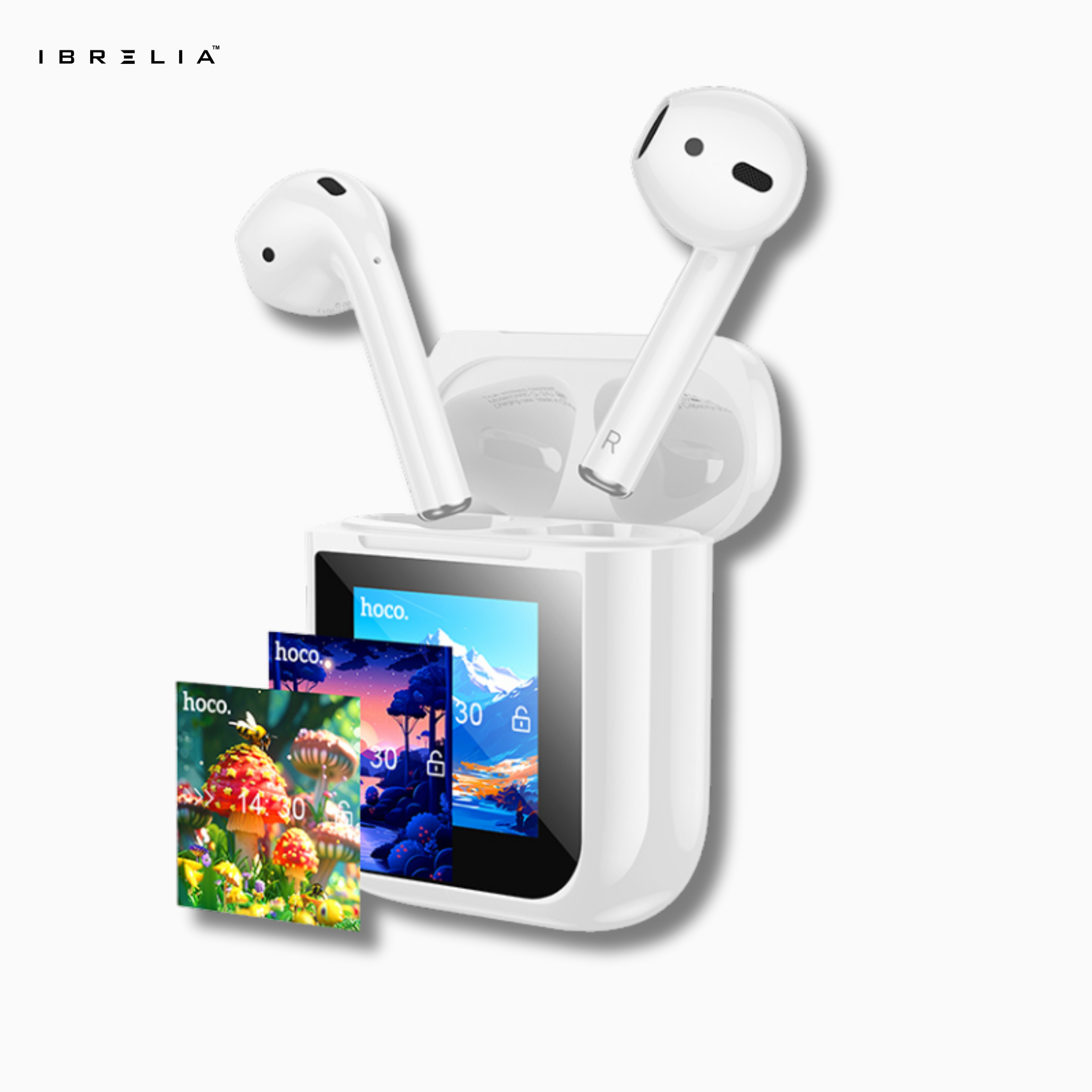 HOCO EW80 Magnificent True Wireless Touch Screen Earbuds | Bluetooth 5.4 | IBRELIA™