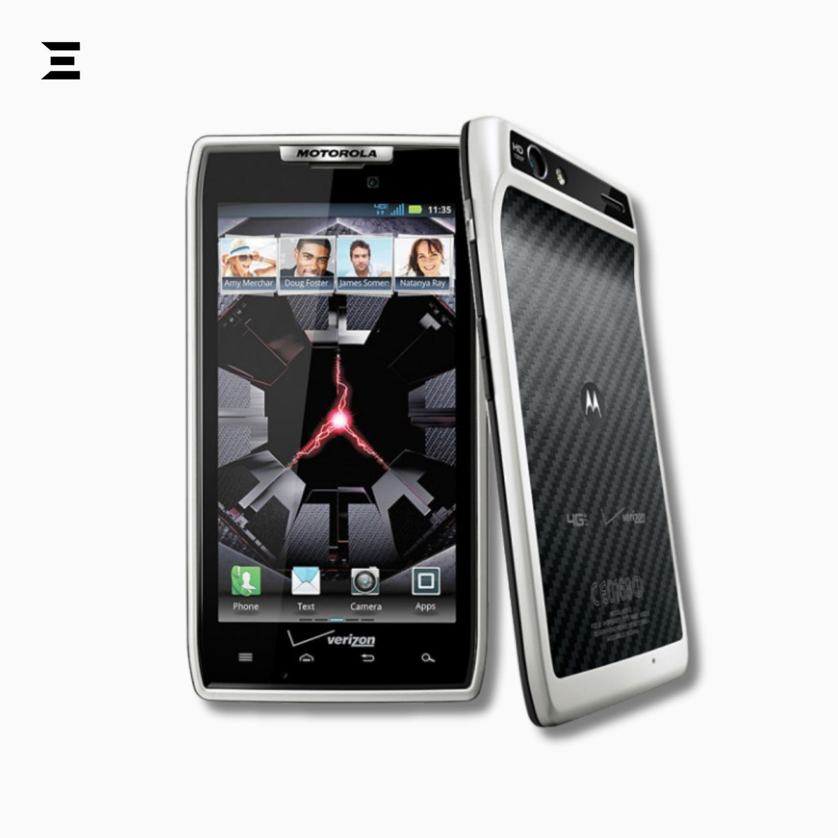 Motorola Droid RAZR M | Brand New | White & Black 4G LTE Android Smartphone | Complete Box with Accessories