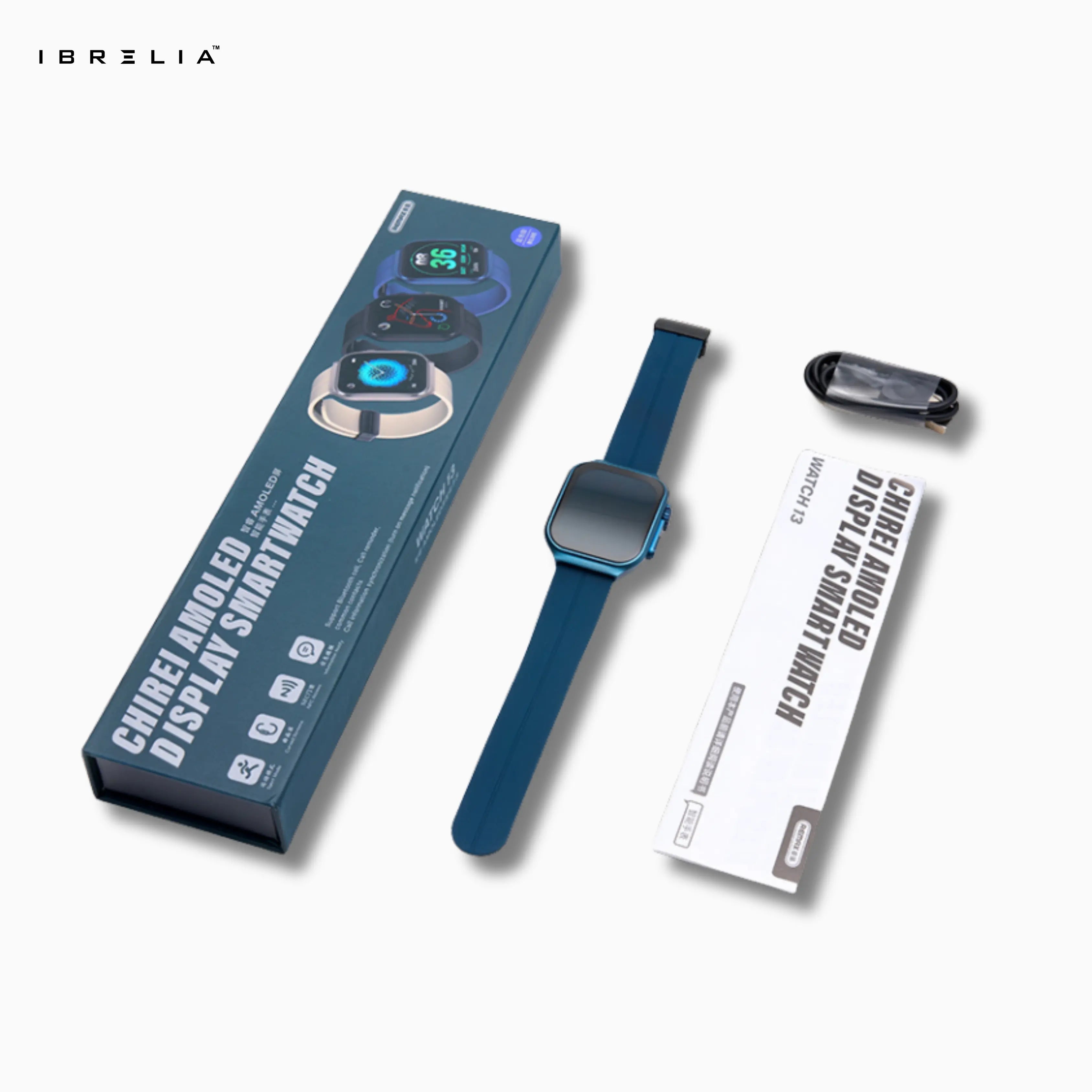 REMAX Chirei Series AMOLED Display Smartwatch WATCH13 | Bluetooth Calling | Ultra-Clear AMOLED Screen | IBRELIA™ IBRELIA