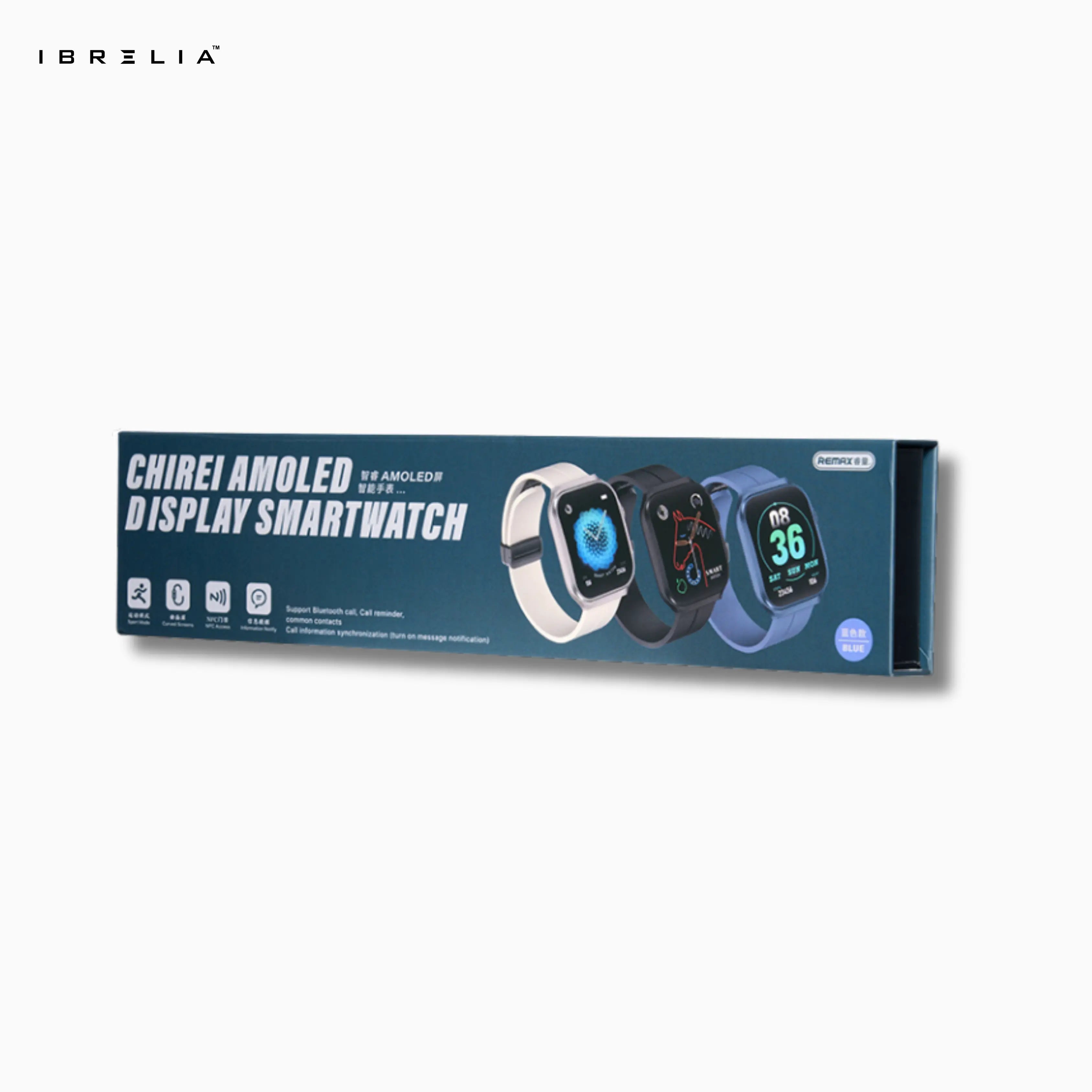REMAX Chirei Series AMOLED Display Smartwatch WATCH13 | Bluetooth Calling | Ultra-Clear AMOLED Screen | IBRELIA™ IBRELIA