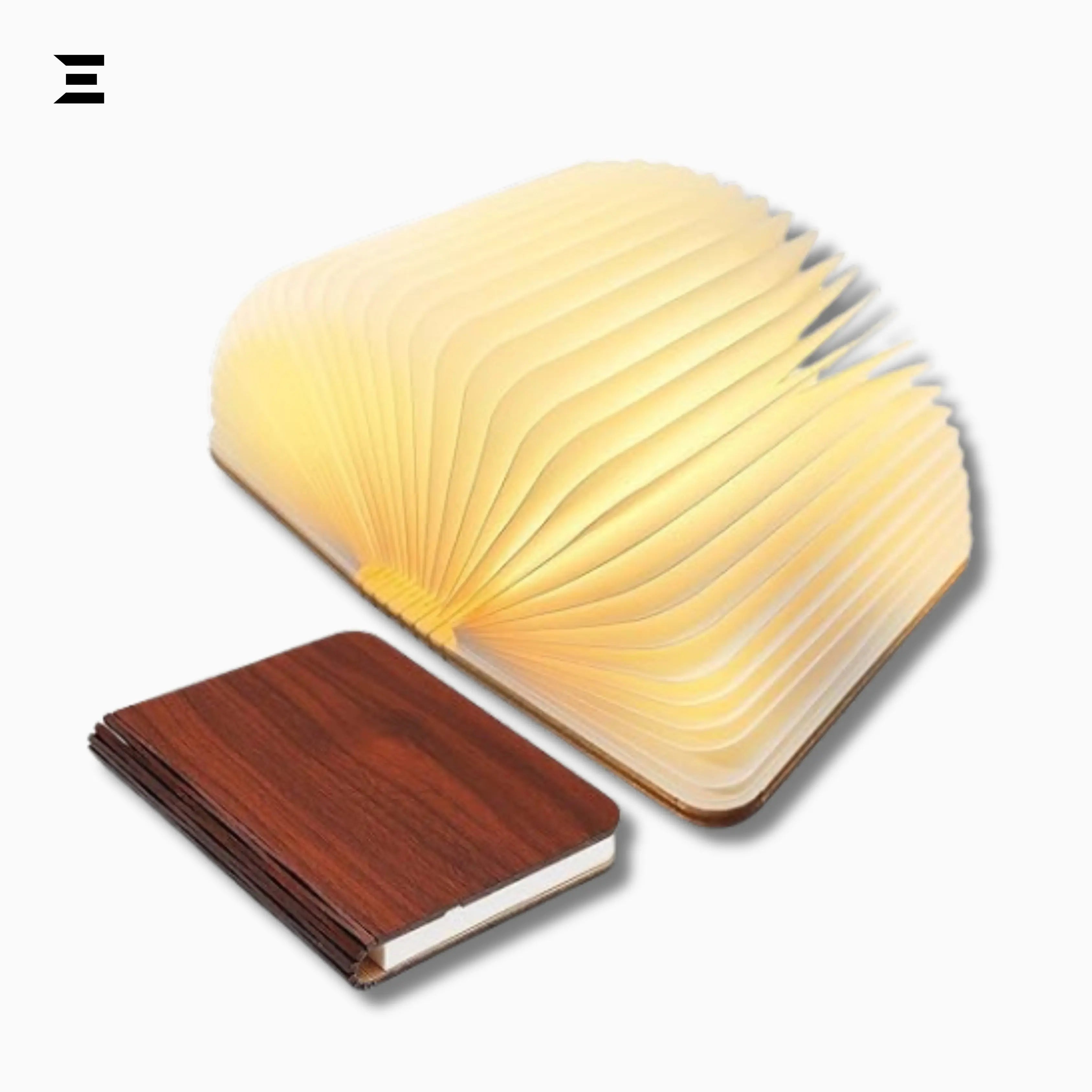 Foldable LED Book Lamp – Wooden Rechargeable Book Light | Decorative Table Lamp | IBRELIA™ IBRELIA