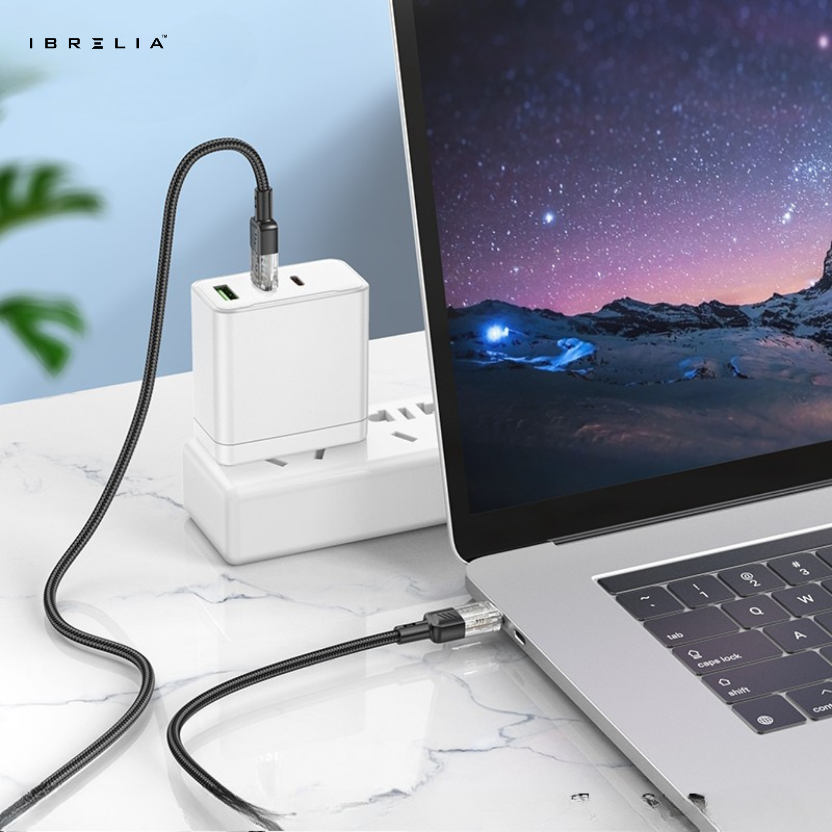 HOCO U129 Spirit Transparent 60W Fast Charging Cable (USB-C to USB-C) | IBRELIA™