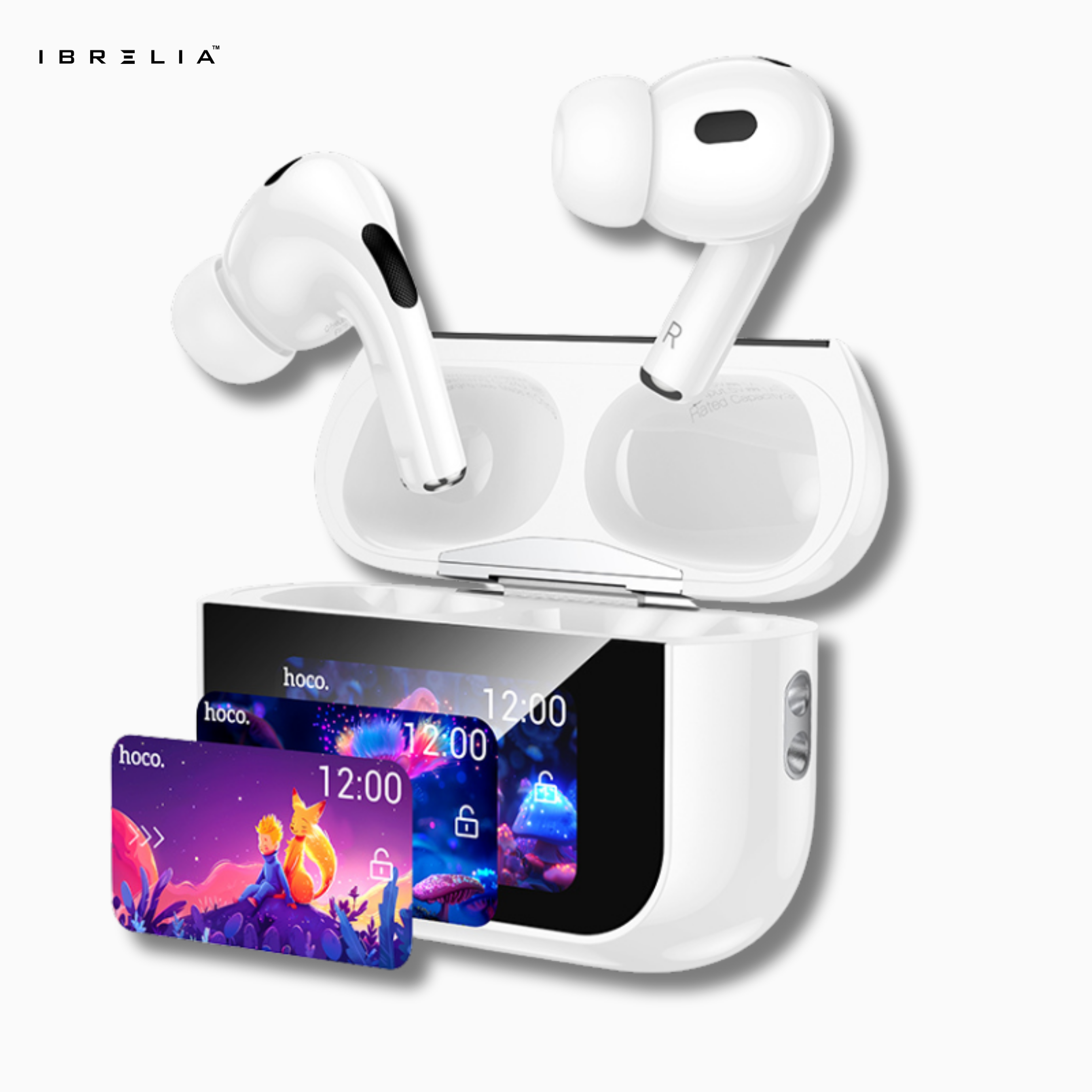 HOCO EW79 Bright True Wireless ANC Earbuds with Touch Screen Case | Bluetooth 5.4 | IBRELIA™ IBRELIA