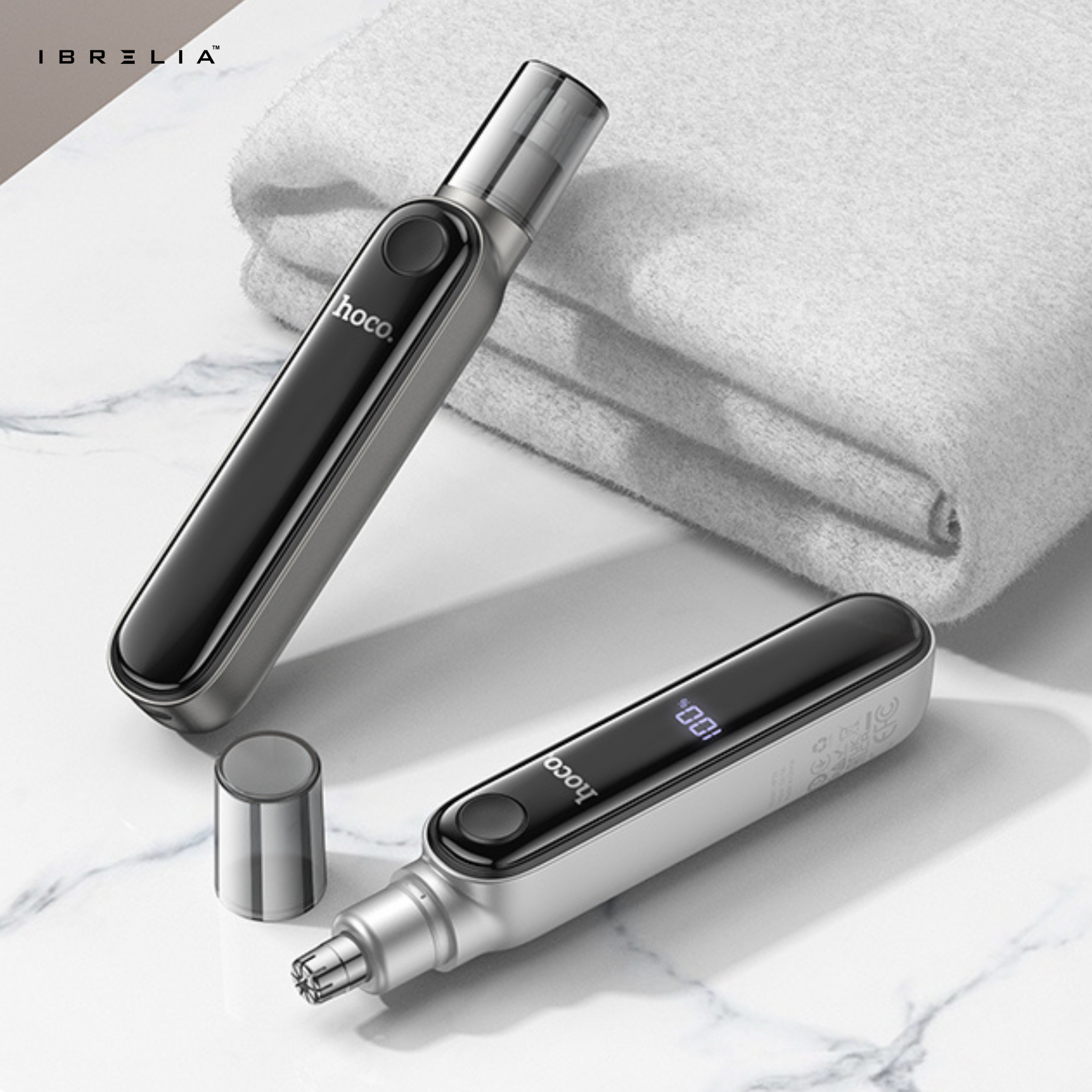 HOCO HP33 Electric Nose Hair Trimmer with LED Display | 5650 RPM Motor | USB Rechargeable | IBRELIA™