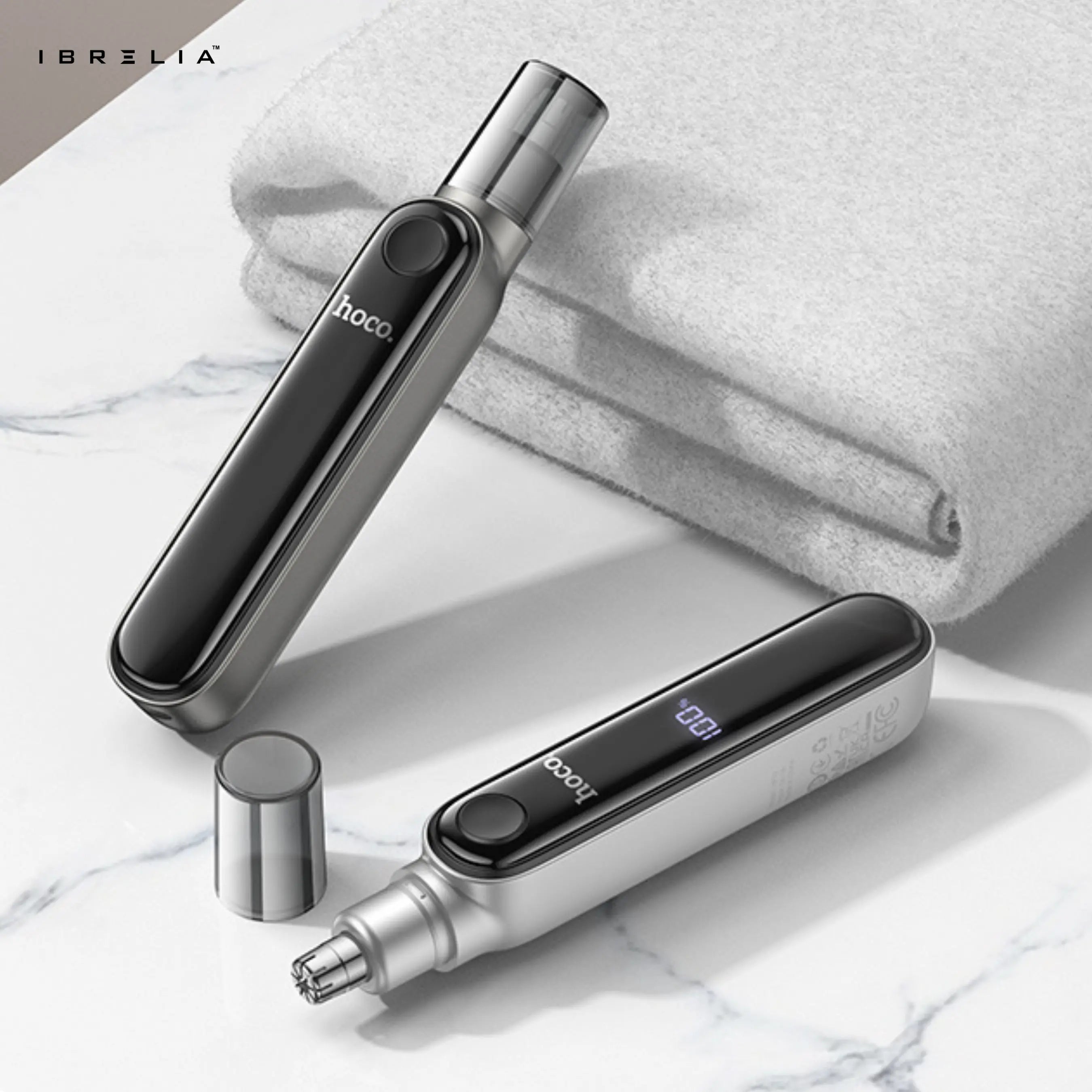 HOCO HP33 Electric Nose Hair Trimmer with LED Display | 5650 RPM Motor | USB Rechargeable | IBRELIA™ IBRELIA